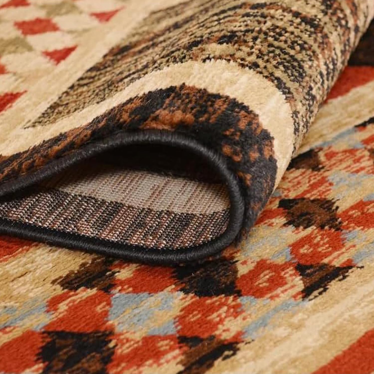 MiZuH Area Rug 2 x 4ft, Ultra Soft Faux Fur Carpet, Non-Skid Bedroom Living Room Rug for Playroom Home Decor