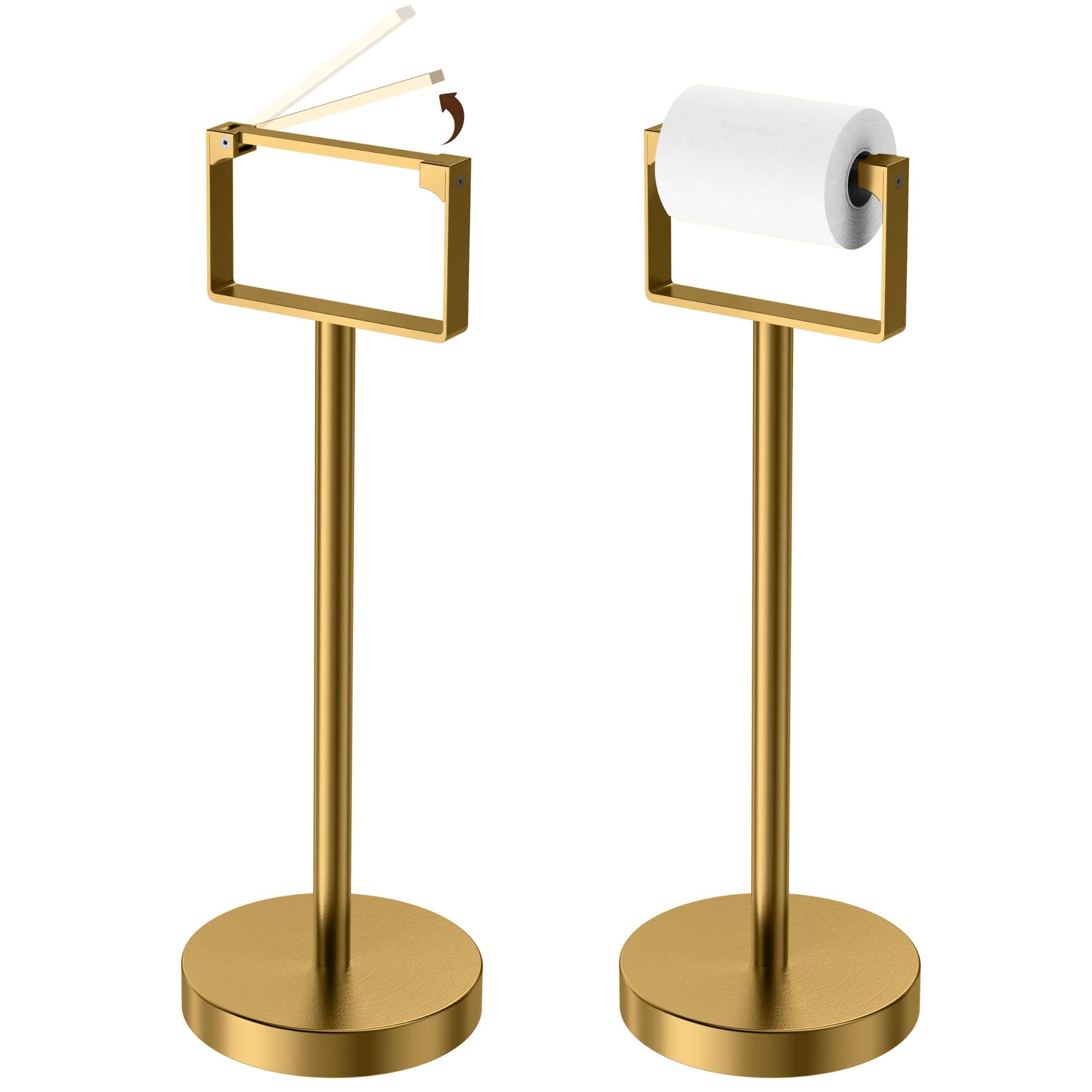 RUACQ Chrome Toilet Paper Holder Wall Mount for Bathroom — Amazon image 13