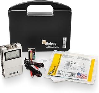 Balego TENS Machine Digital 100mA Edition with Kit, Placement Chart and 5 Therapy Modes for Pain Relief