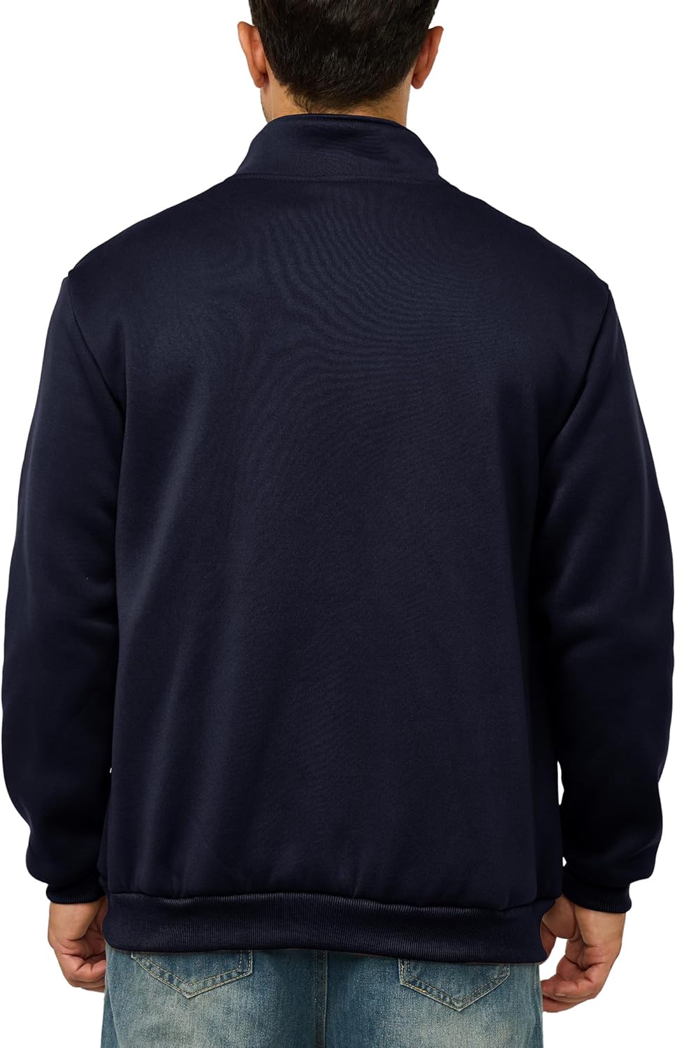 Men's Fleece Jacket Casual Zip up Lightweight Sweatshirts Athletic Outdoor Sweater Jackets with Pockets - Image 4