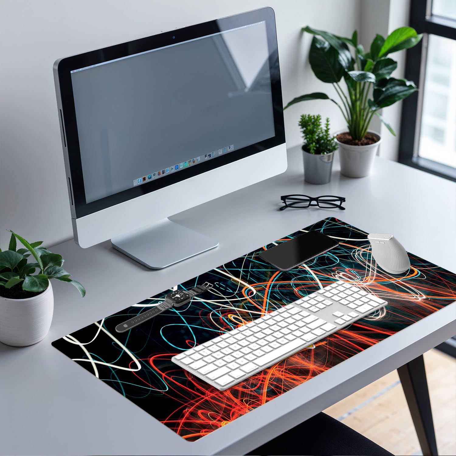 YENDOSTEEN Pad Per Mouse Da Gioco In Gomma Antiscivolo, Gatto Look - Foto 3