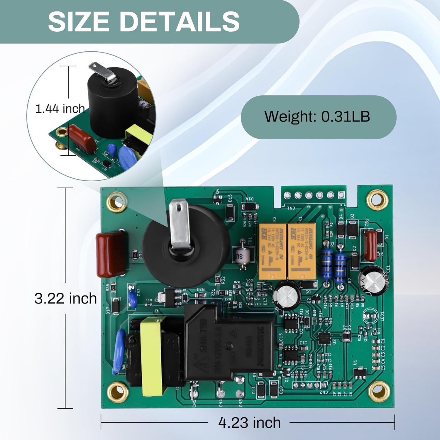 520820 RV Furnace Fan Control Ignition Circuit Board Compatible with Suburban SF-20 SF-25 SF-30 SF-35 SF-42 NT-12 NT-16 NT-20 DD-17DSI,etc. Replace for 521099 520741 520871 520814 33550L AP4896608
