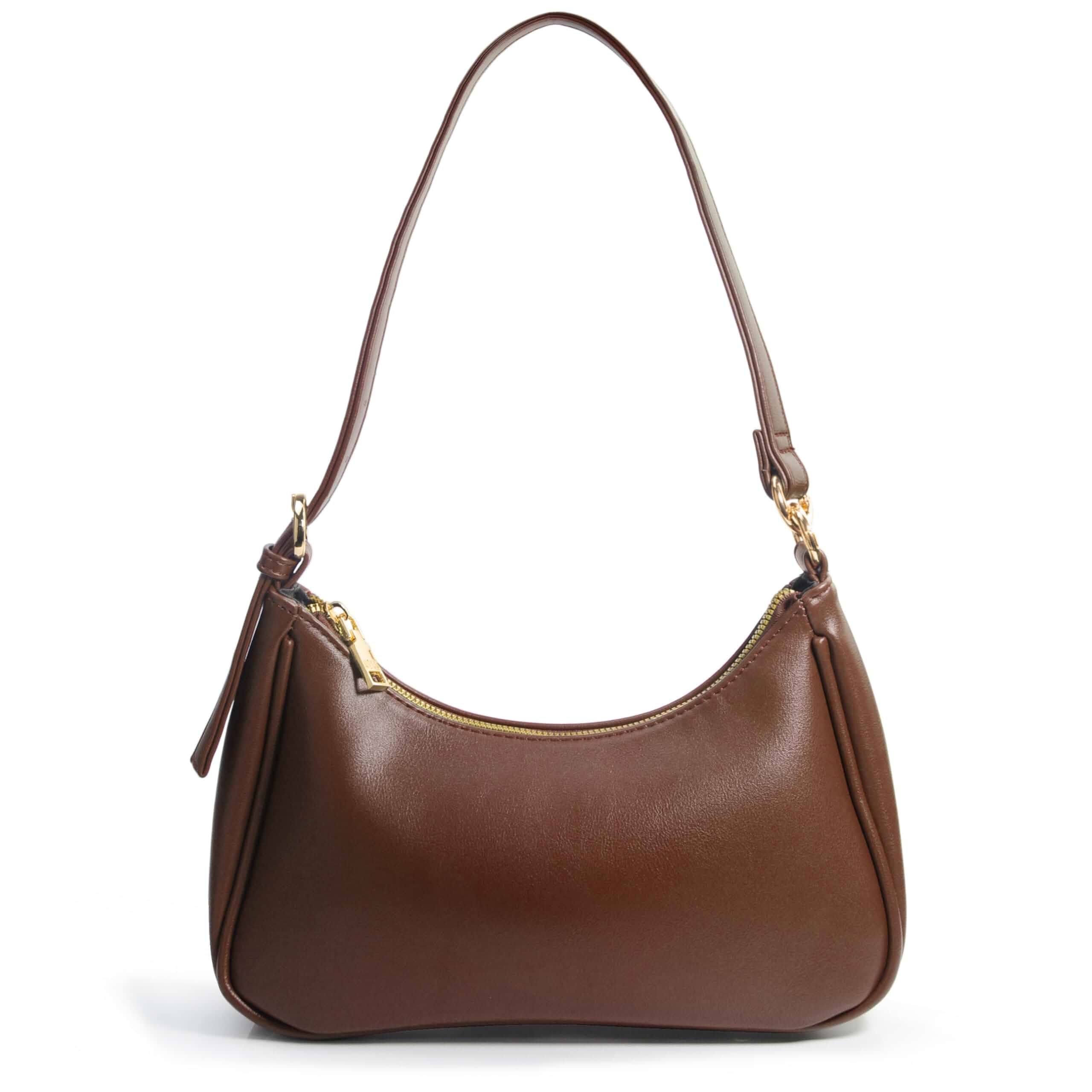 Women's Crescent Shoulder Bag Vegan Leather Chain Cross body bag Convertible Handbag