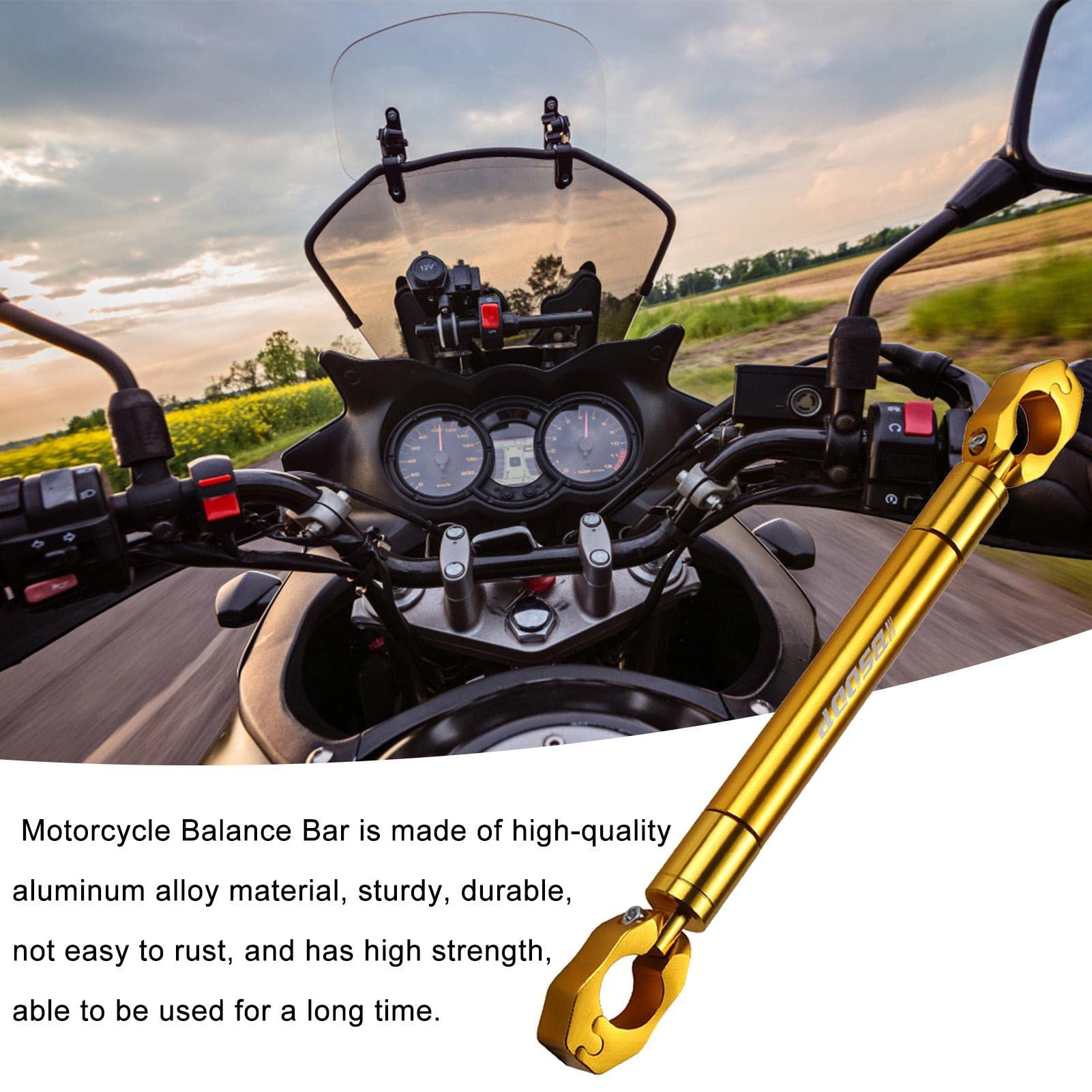 Motorfiets dwarsbalk, 22 mm aluminiumlegering versterkt hendelstang, verstelbare motorfiets balans dwarsbalk, motorfiets versterking accessoires, motorfiets dwarsbalk accessoires voor