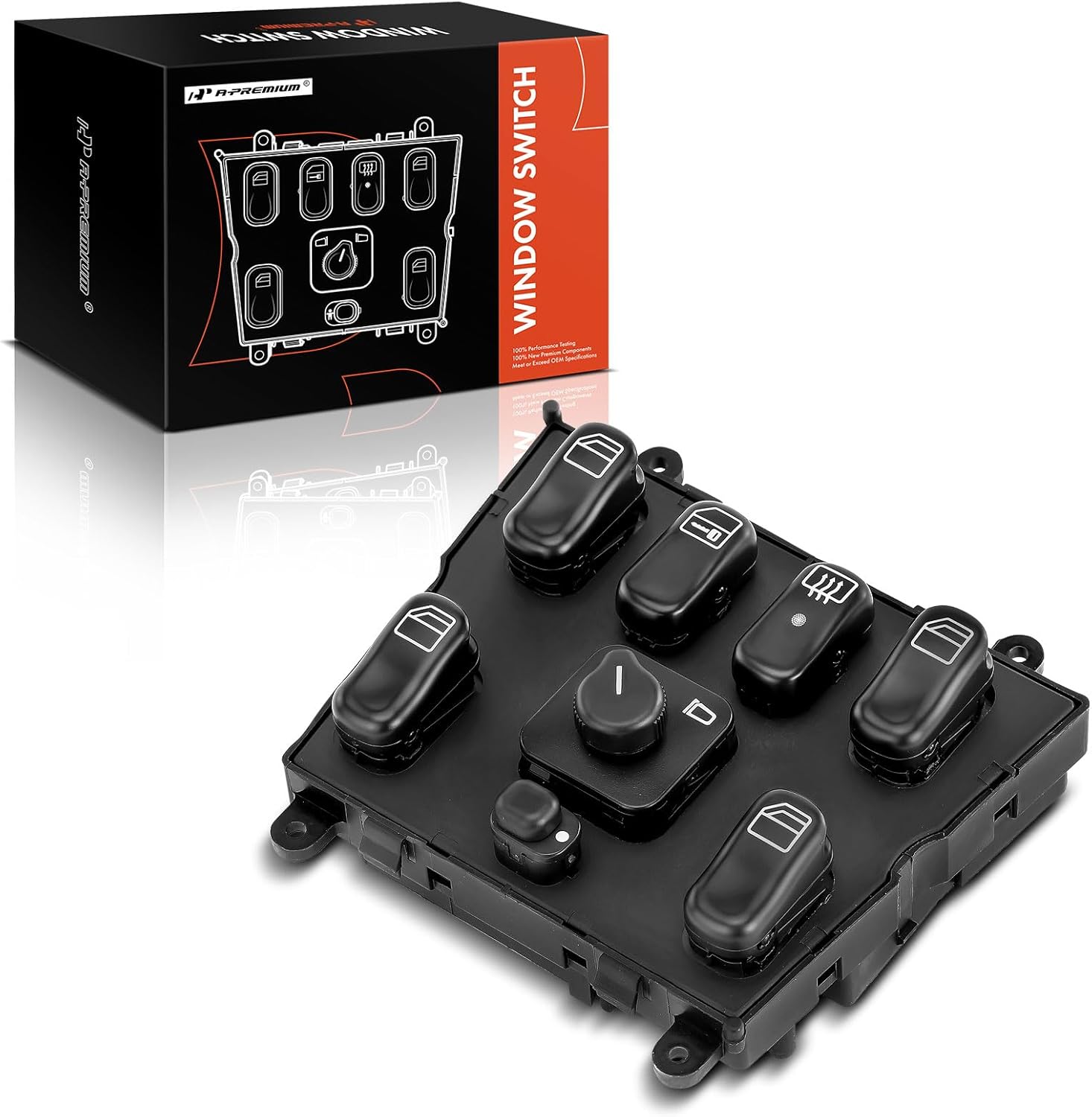 A-Premium Left Driver Master Electric Power Window Switch Compatible with Mercedes-Benz W163 ML320 1998-2003 ML430 ML500 ML55 AMG, Replace # 1638206610