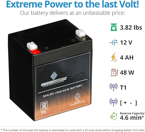 Miniatura 3 de UPG 12V 5Ah Batería de repuesto para Razor E100 Scooter eléctrico y gas