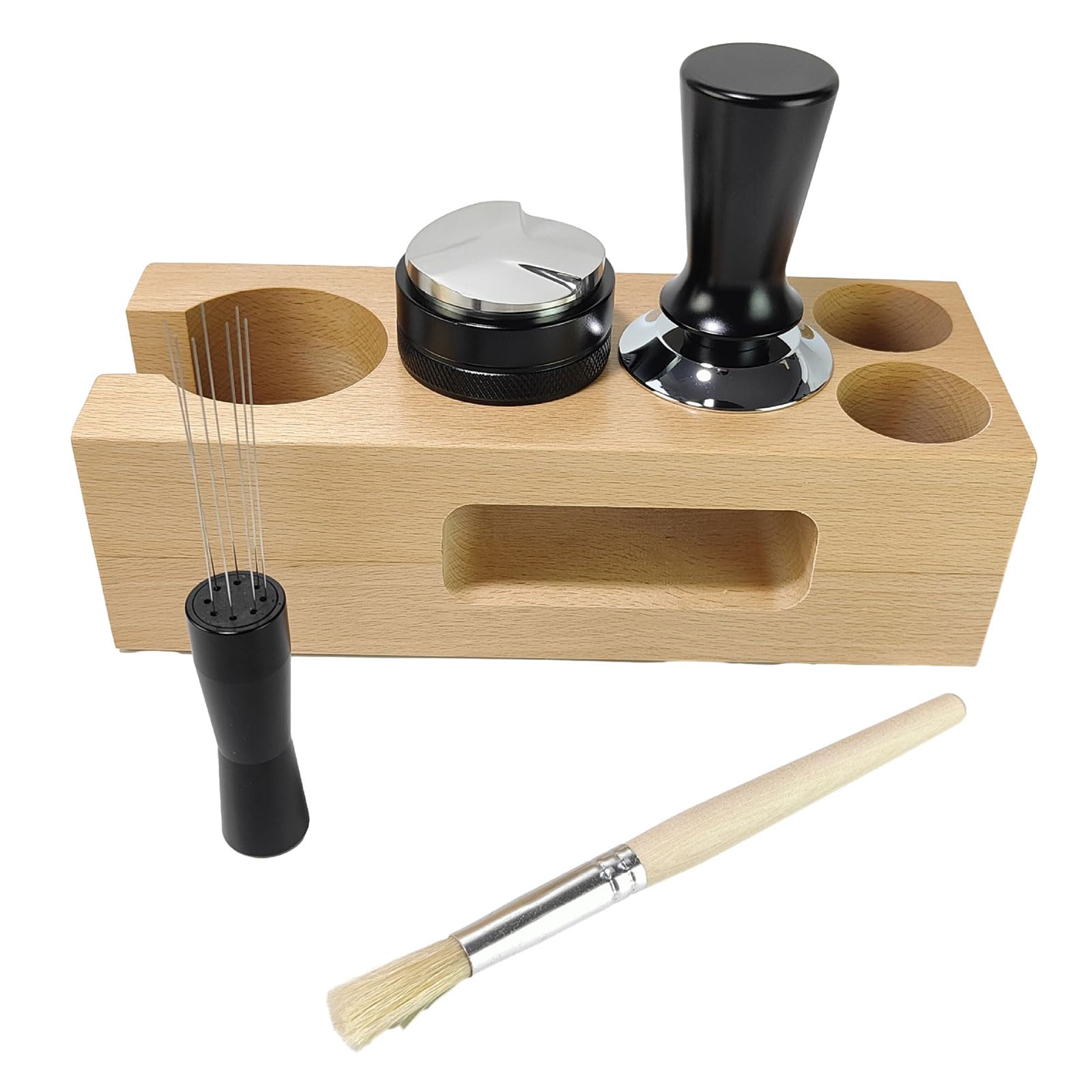 Générique Distributeur de café Pratique, Pack d ' Accessoires de café, Station de Dosage en Bois, agitateur, Parfait pour Les Amoureux, Fournitures de Cuisine de Bureau