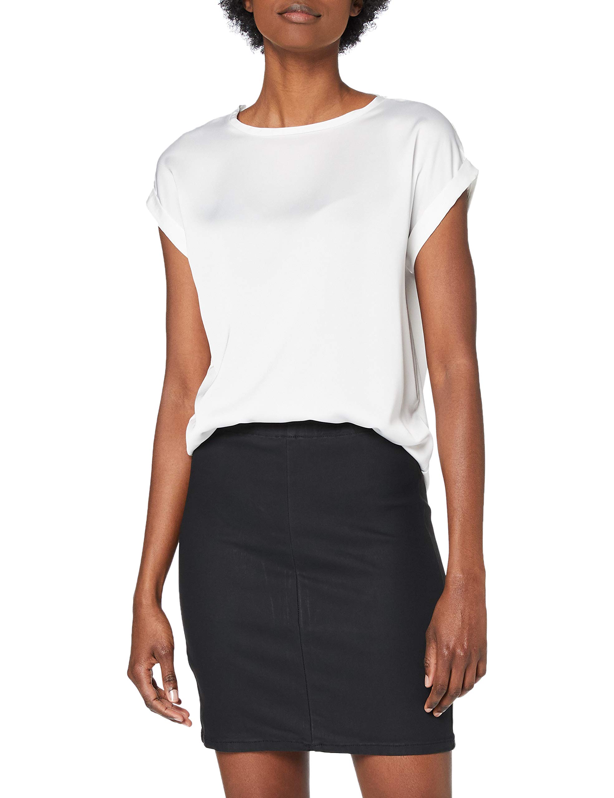 VilaWomen's Viellette S/S Satin Top/Su-Noos T-Shirt