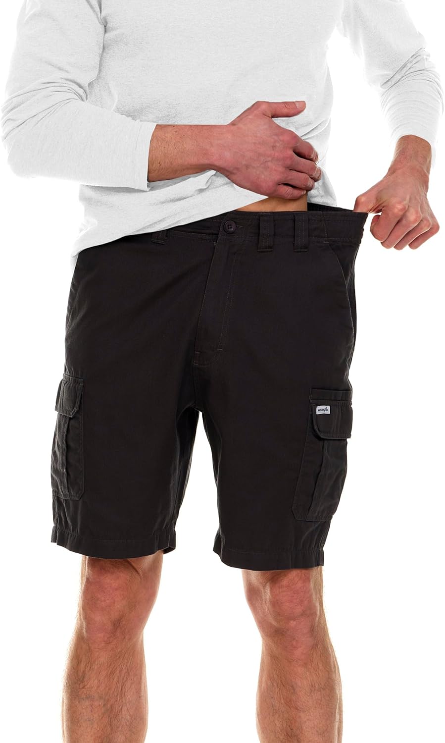 Wrangler Cargo Shorts for Men Big and Tall - Stretch Twill Casual Shorts - Image 2