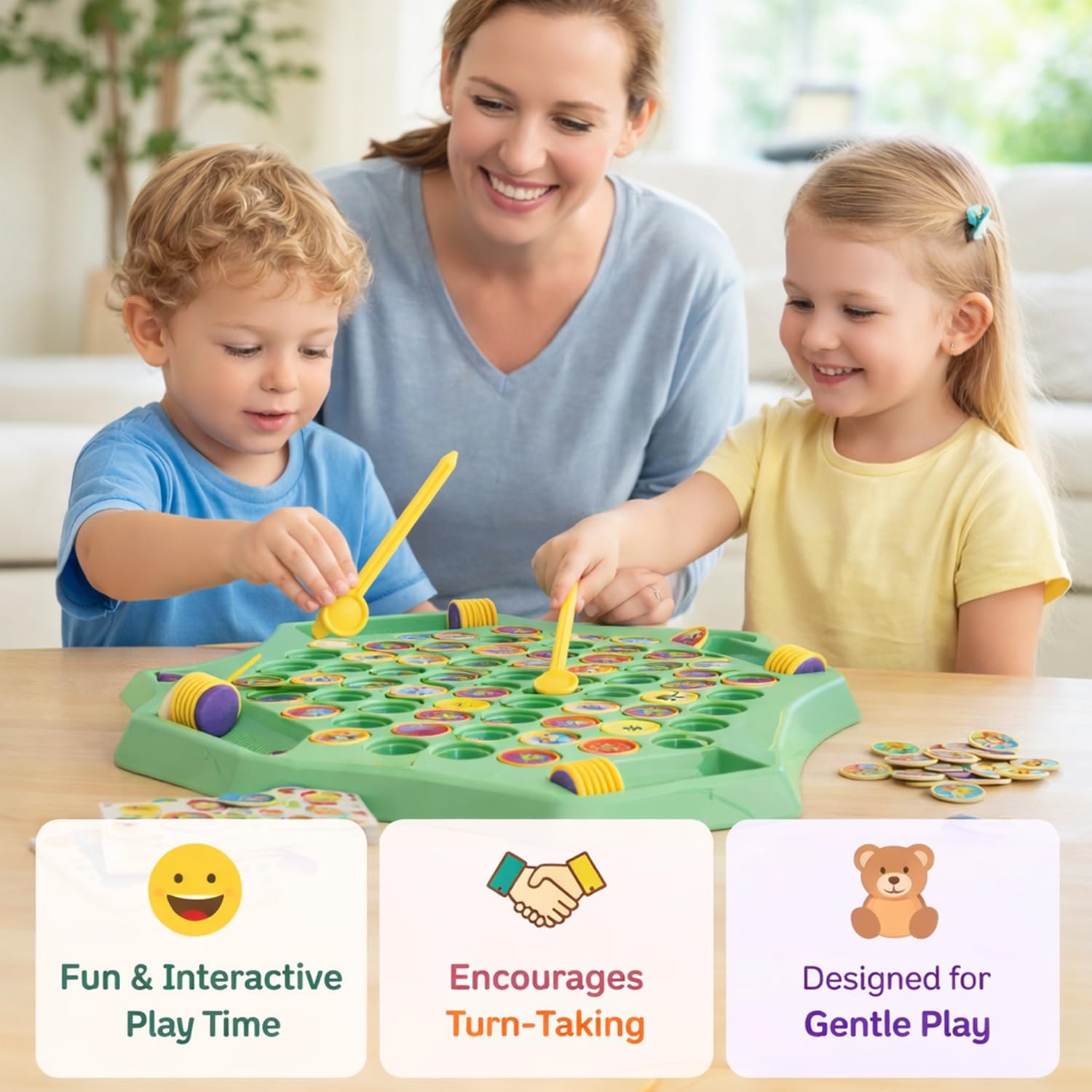 SIGNAMIO Flipping Memory Chess Game, Fun Board Games for 6 to 10+ Years, Strategy Mind Board Games for Families, Educational Games for Adults at Home and Kids 1