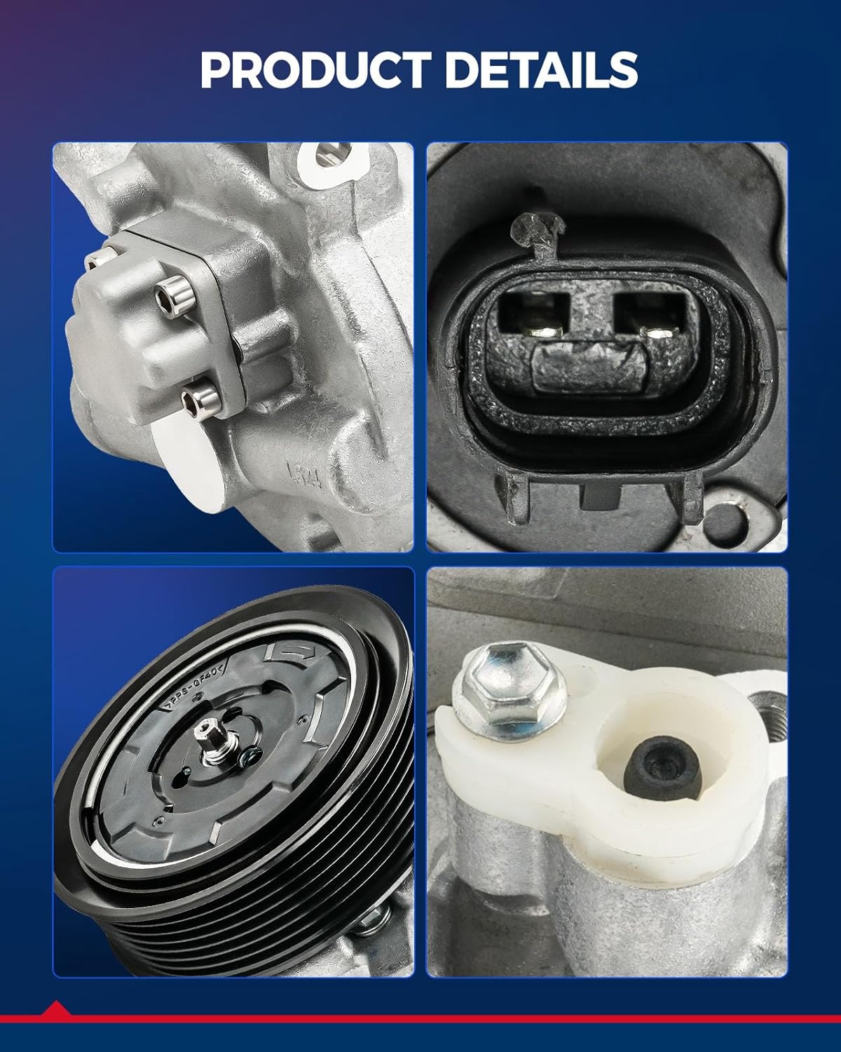 KAX 158316 Air Conditioning AC Compressor Fit for Scion xB 2008-2015, Pontiac Vibe 2009-2010, Toyota Matrix 2011, 2009-2010, 2012-2013 2.4L,Corolla 2009-2010 2.4L