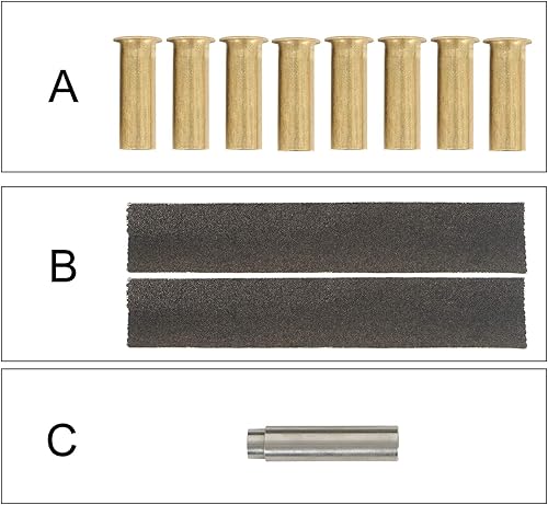 Miniatura 6 de Hooke Road JK Wrangler - Repuesto de bujes de bisagra de puerta y herramienta de extracción de bujes de puerta de metal, compatible con Jeep