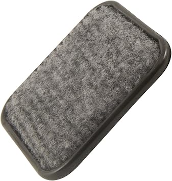 Softtouch 2 1/4 Square Carpeted Bottom Furniture Caster Cups, Protect Hardwood Floors, Gray (4 Pack)