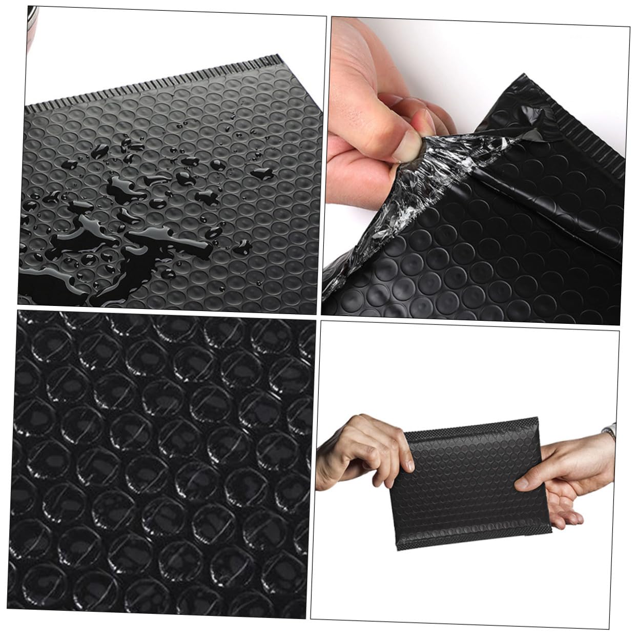 Angoily 100 Stck. Versandtaschen mit Luftpolster Selbstklebend Stoßfest Reißfest Leicht Schützend für Schmuck Handgemachtes und Wertgegenstände Praktische Versandverpackung