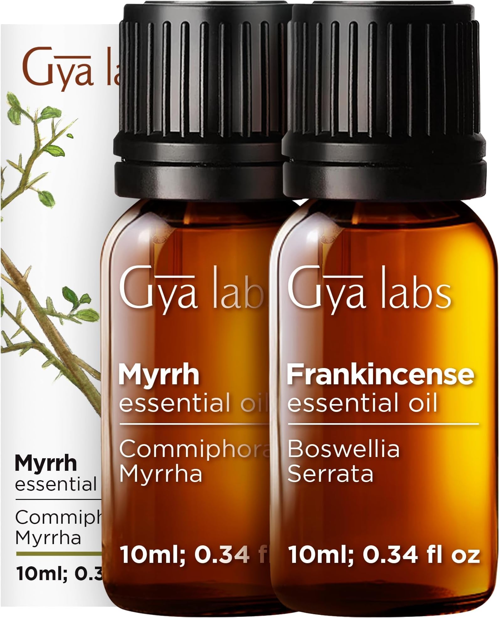 Frankincense and Myrrh Oils for Diffuser (0.34 fl oz x 2)
