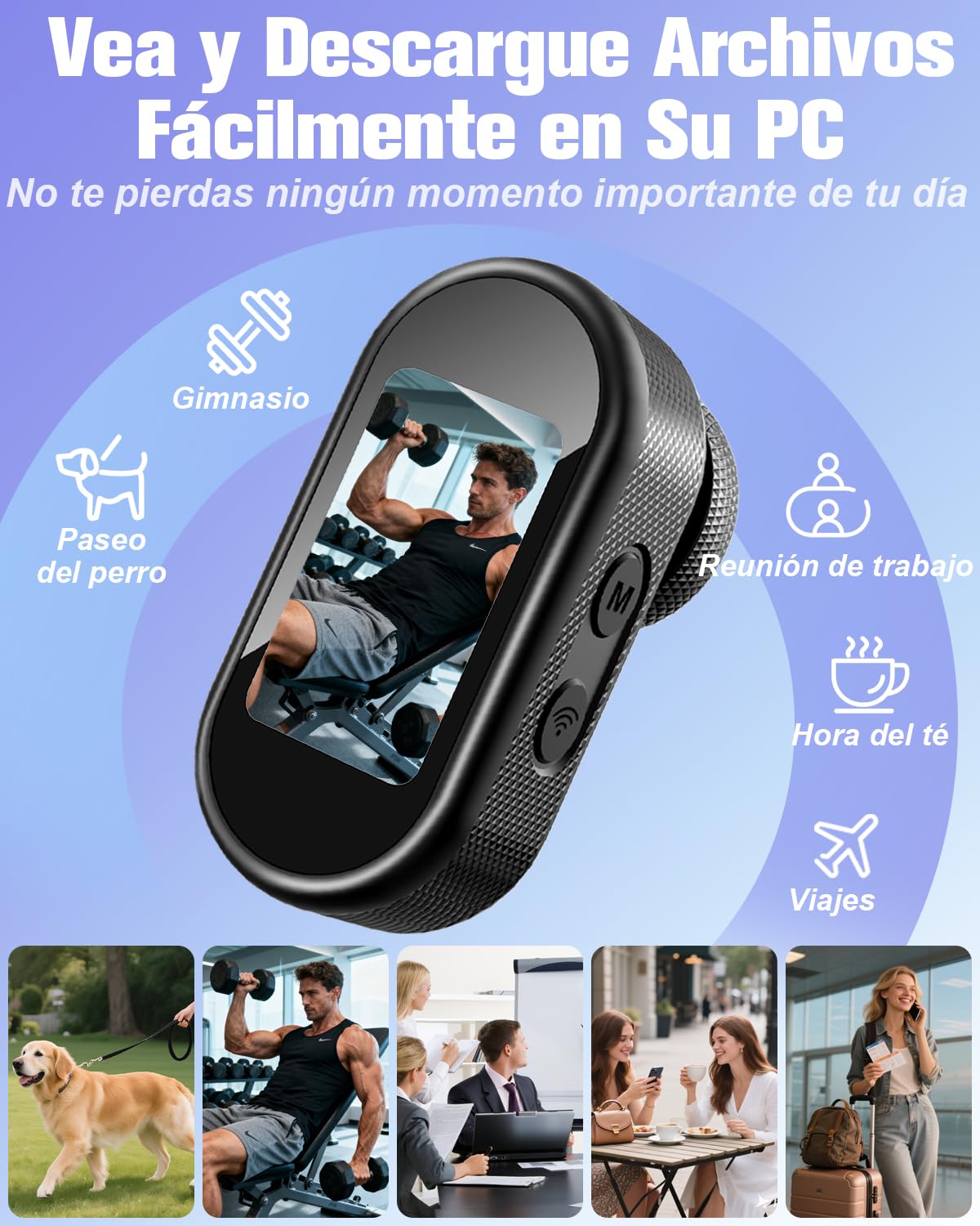 Camara Deportiva 4K, Mini Cámara de Acción WiFi, 140° Pequeña Videocámara de Casco Cámara Corporal Larga Duración con Varios Accesorios para Bici Moto Aire Libre