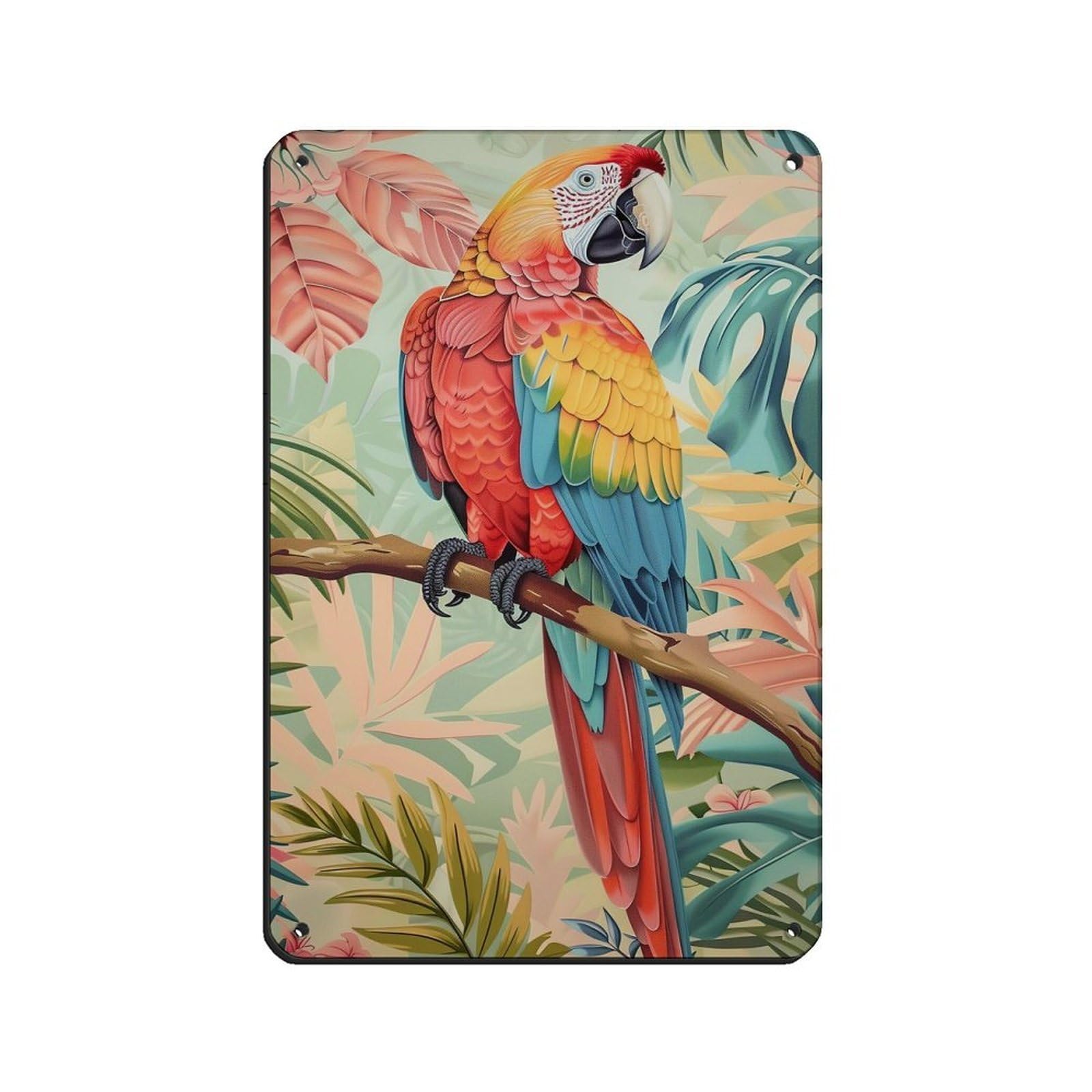Matisse Wild Parrot Painting Poster Retro Poster Metal Tin Sign Chic Art Retro Iron Painting Bar People Cave Cafe Family Garage Poster Wall Decoration 8x12inch(20x30cm)