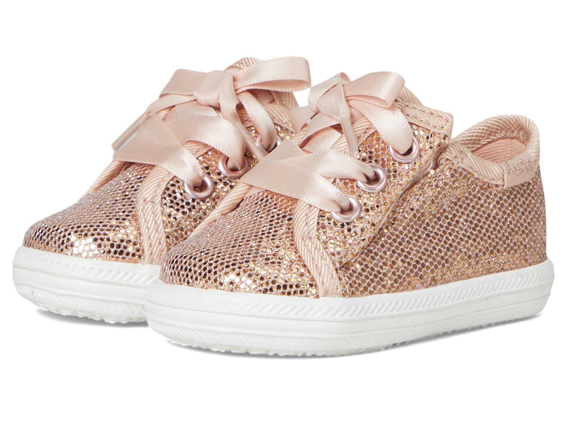 Keds baskets bébé en toile blanche style tennis basse - 8