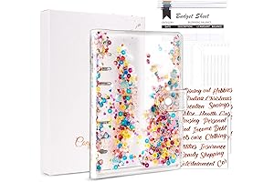 Divine Cash Envelopes Binder with Confetti Glitter Sequins