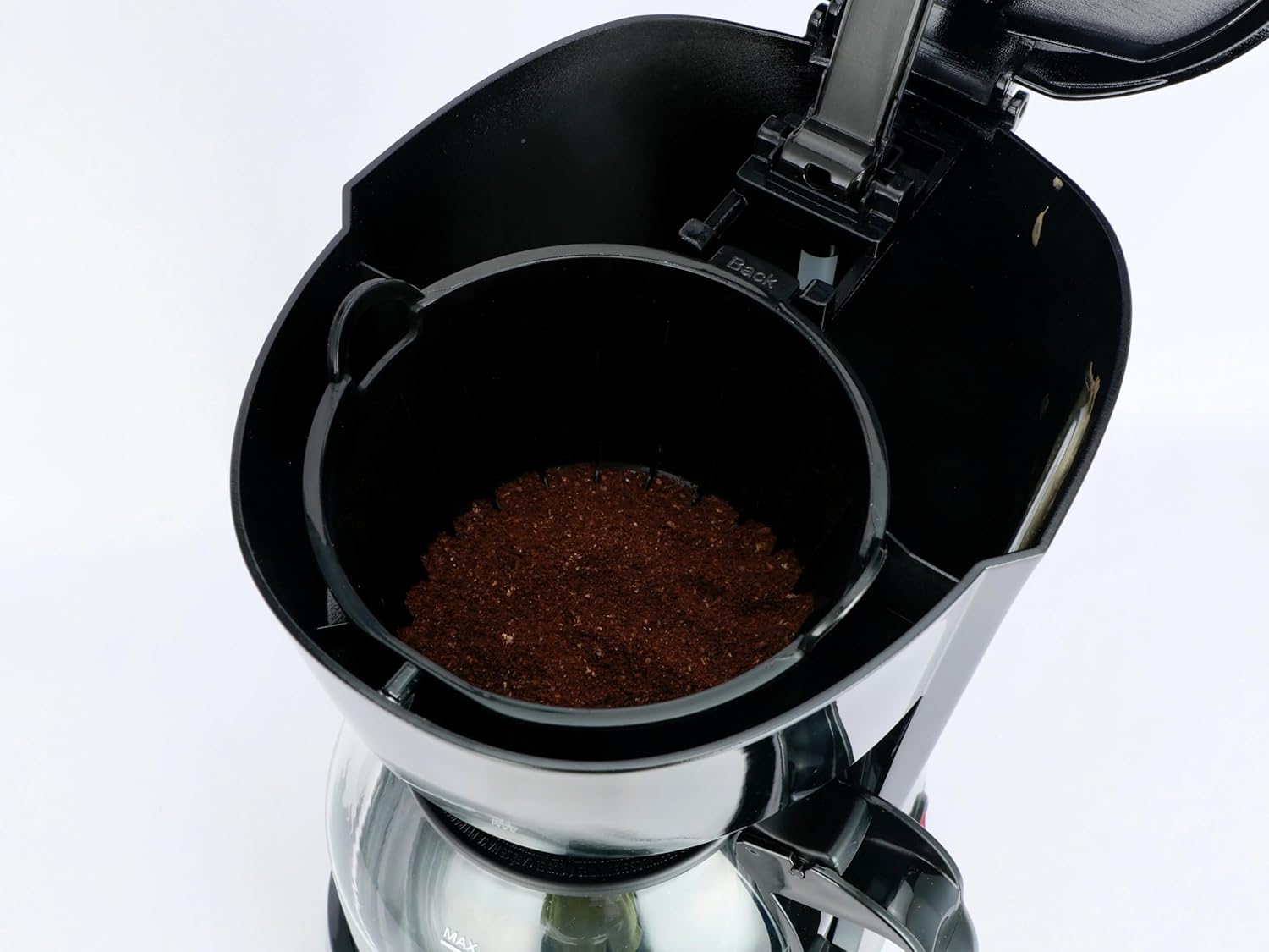 Black Programmable 12-Cup Drip Coffee Maker - Removable Filter Basket & Auto Shut-Off for Daily Brewing