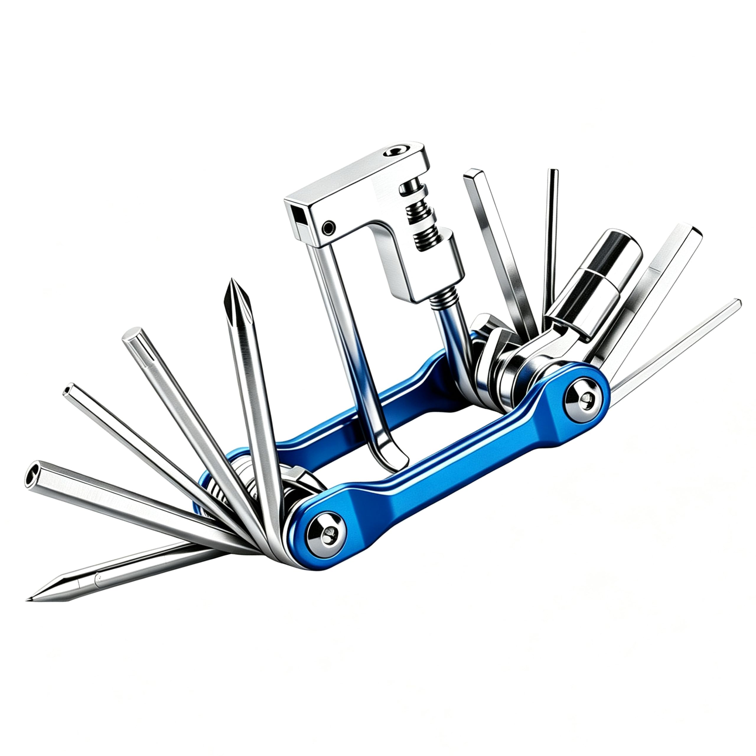 Portable Bike Multi Tool Kit, With Chain Breaker Bicycle Multi Tool 11 in 1