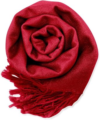GEARONIC Womens Soft Pashmina Scarf-All Season Lightweight Shawl Wrap Scarves-Breathable Solid Color Fashion Accessory