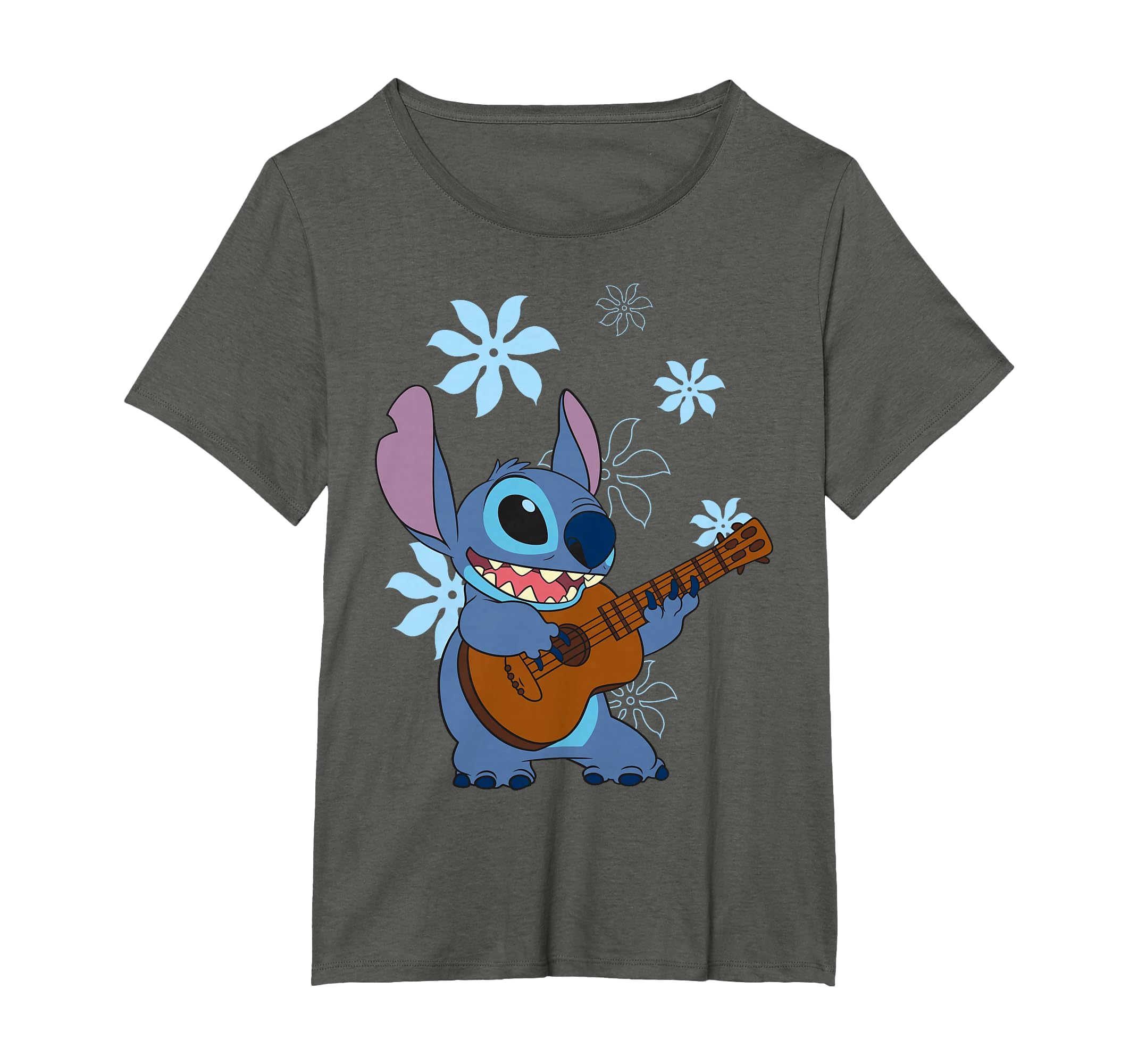 Girl's Lilo &amp; Stitch Floral Ukulele Dance T-Shirt