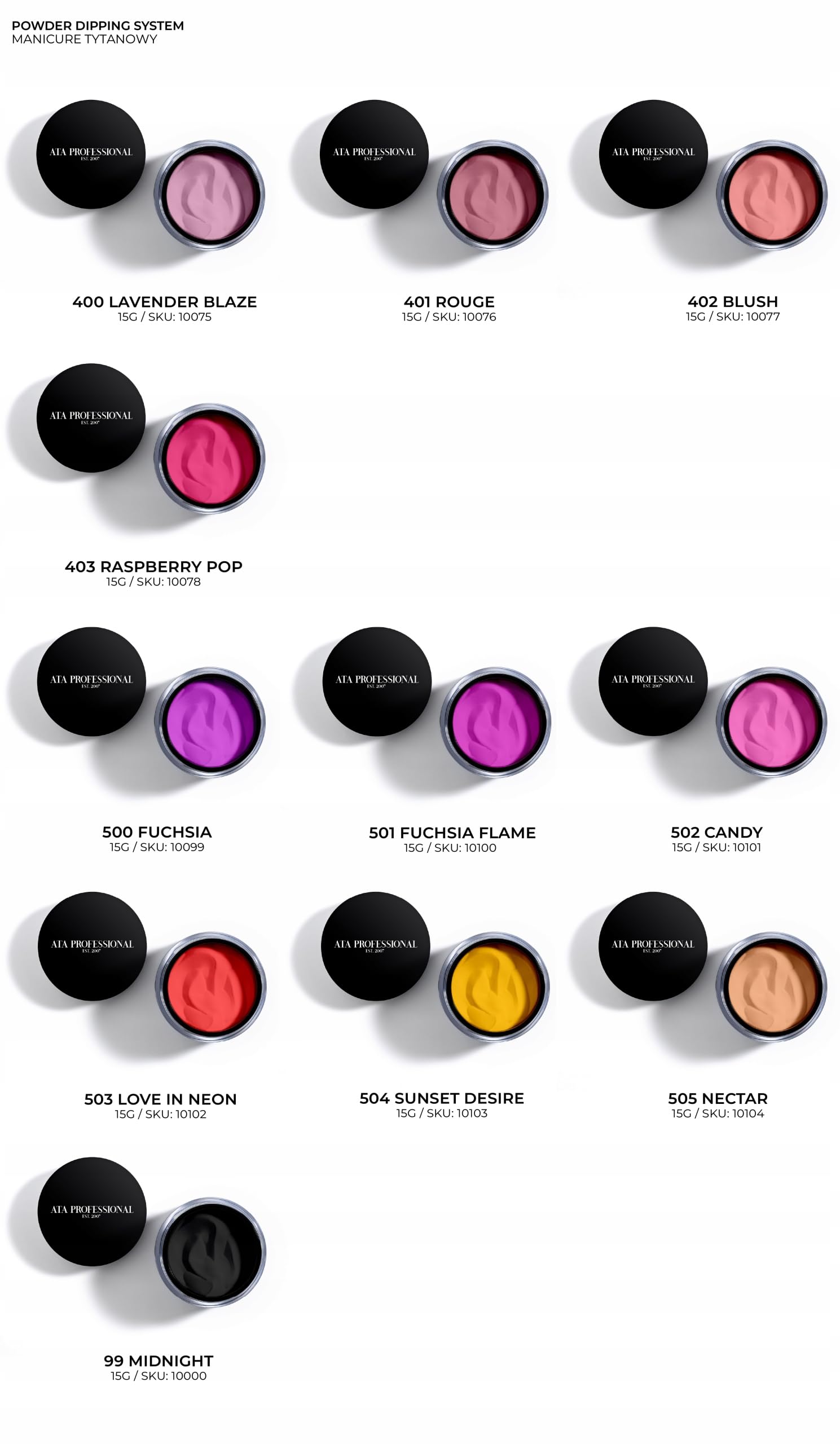 ATA PROFESSIONAL Zestaw Startowy do Manicure Tytanowego THE FOUNDATION SET