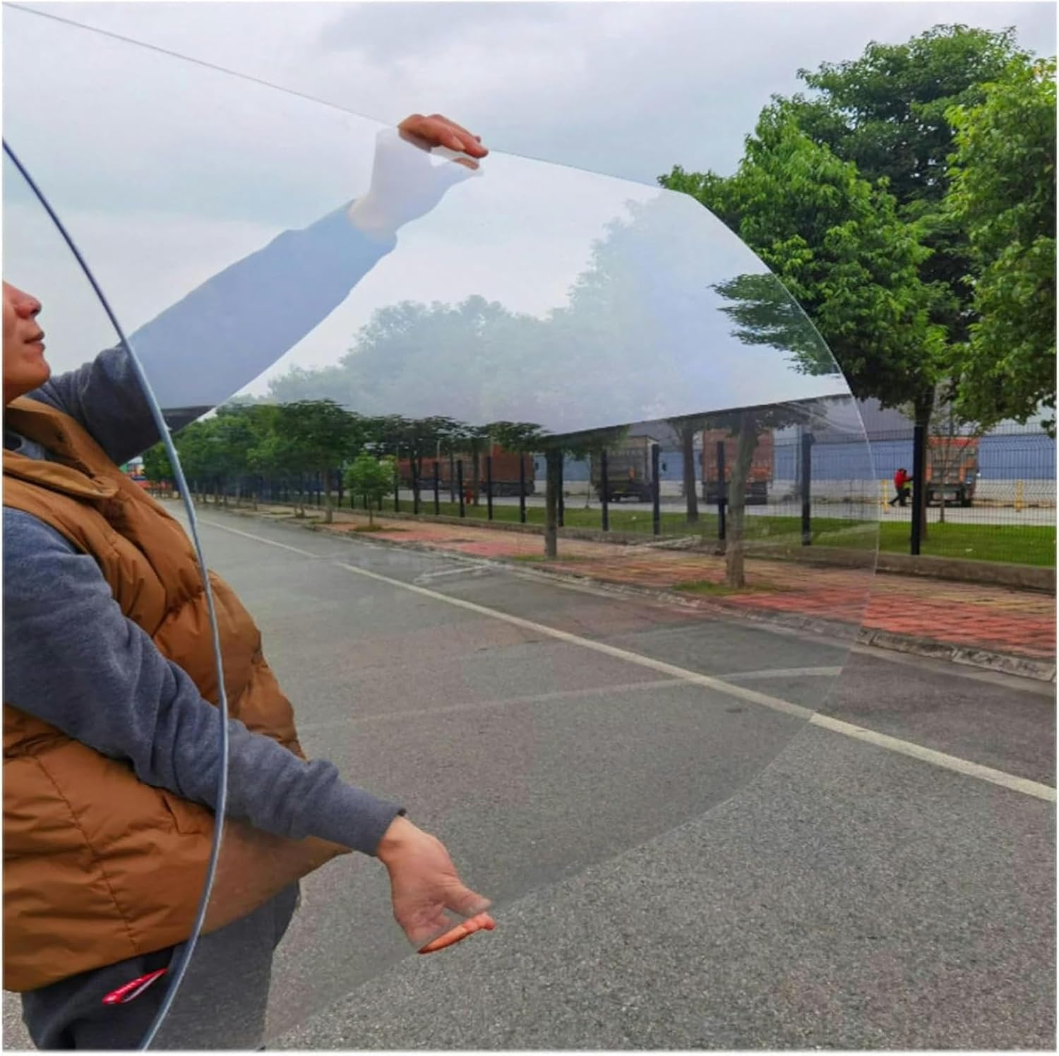 Polycarbonate Sheets Clear Plastic Sheet,Glass Replacement Panels,Pc Endurance Board Shed Panel,Uv Protection,Rainproof Roof Cover,For Craft,Protective Film,Custom ( Color : 1.5mm , Size : W1.56*L10m/