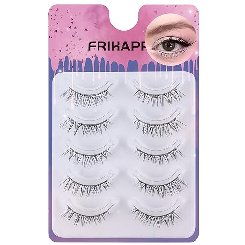 Pestañas postizas de aspecto natural, 5 pares de pestañas postizas suaves de visón sintético, volumen 3D 6D, esponjosas, paquete de pestañas