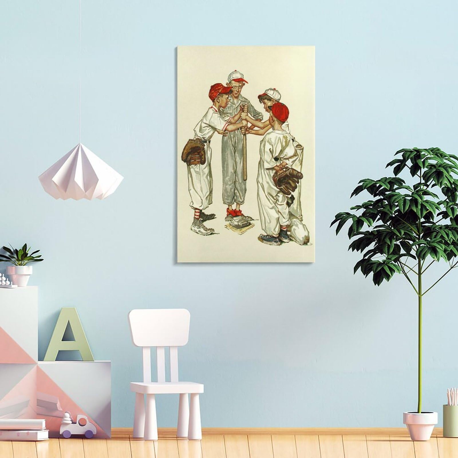 Amazon.co.jp: Norman Rockwellノーマン・ロックウェル野球フォー