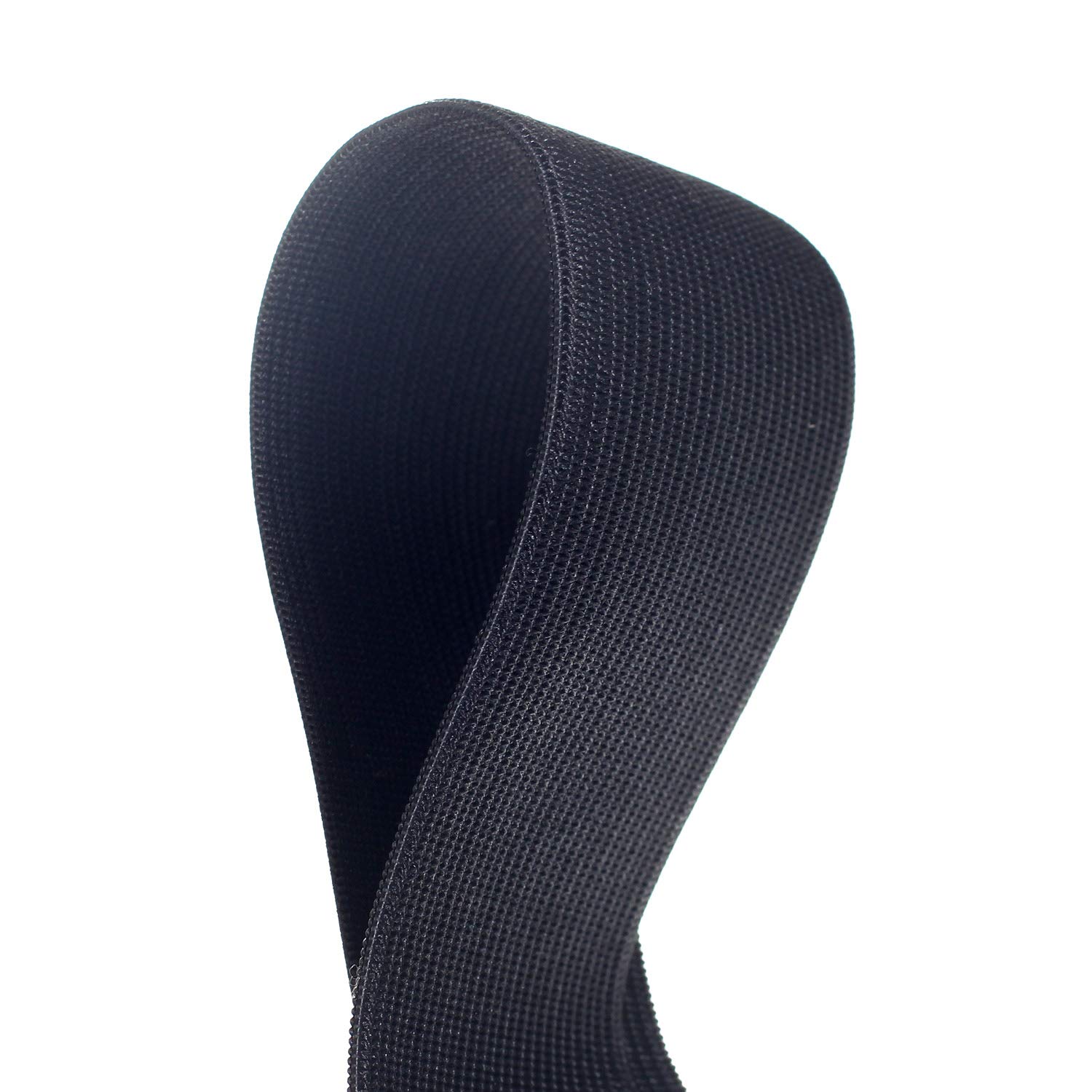 TUKA 40 metros x 50mm Elásticas Planas Bandas de costura, bandas de elástico de cuerda, para la ropa personalizada y Artesanía DIY Hogar, 40 metros largo, 50 mm de ancho, negro, TKB5007-black
