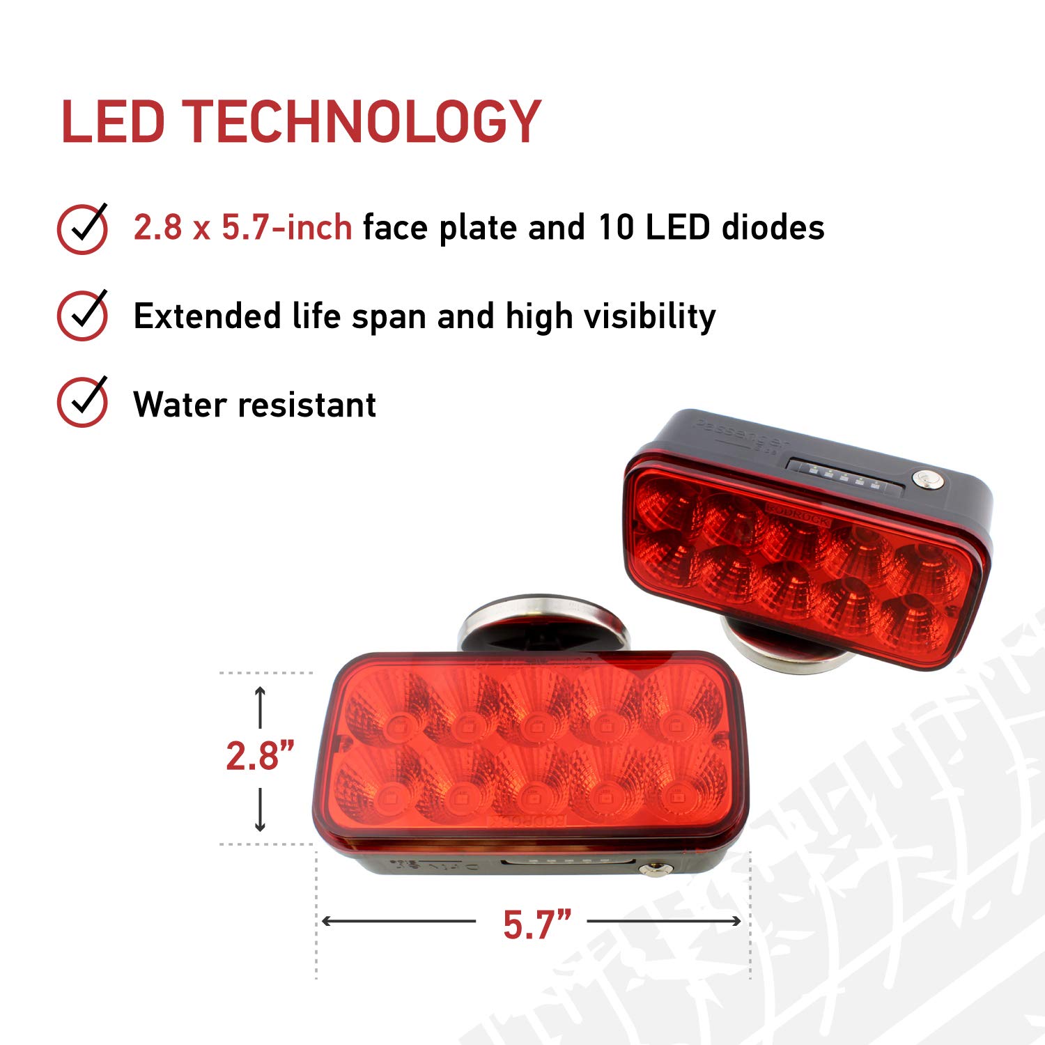 Exterior Accessories Automotive LED ABN Wireless Tow Lights