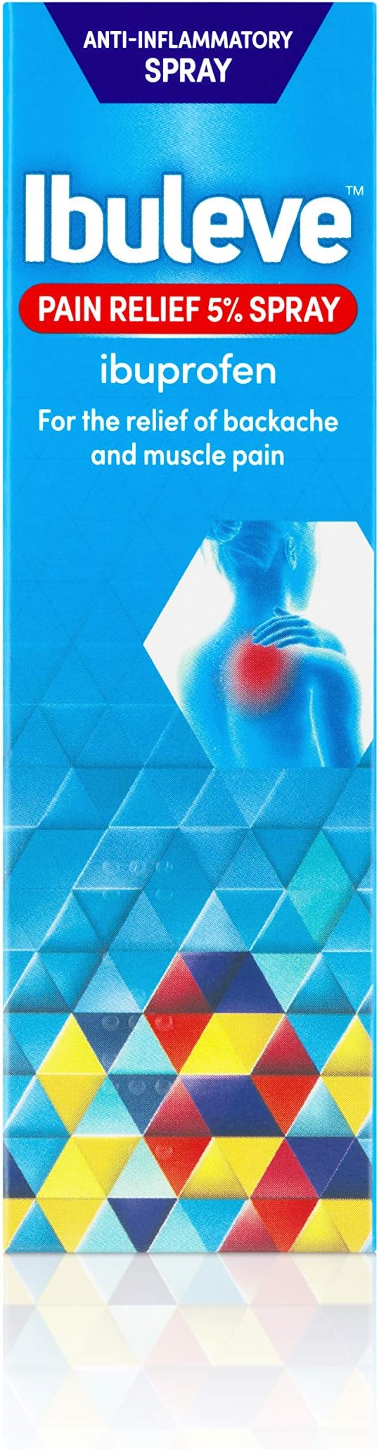 Pain Relief 5% Ibuprofen Spray, Anti-Inflammatory Relief for Joint Pain, Sprains, Backache, Muscular Pains and Sports Injuries, 35 ml