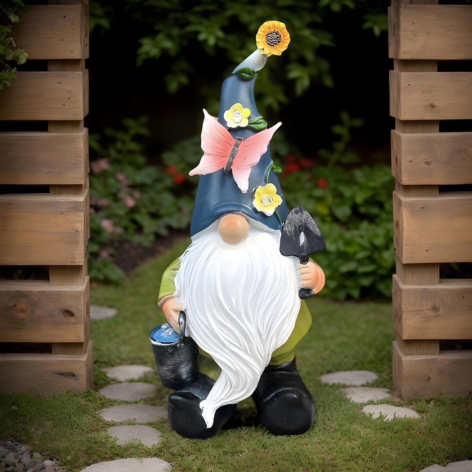 Statue Décorative De GNOME De Jardin en Résine Sculptures De Paysage
