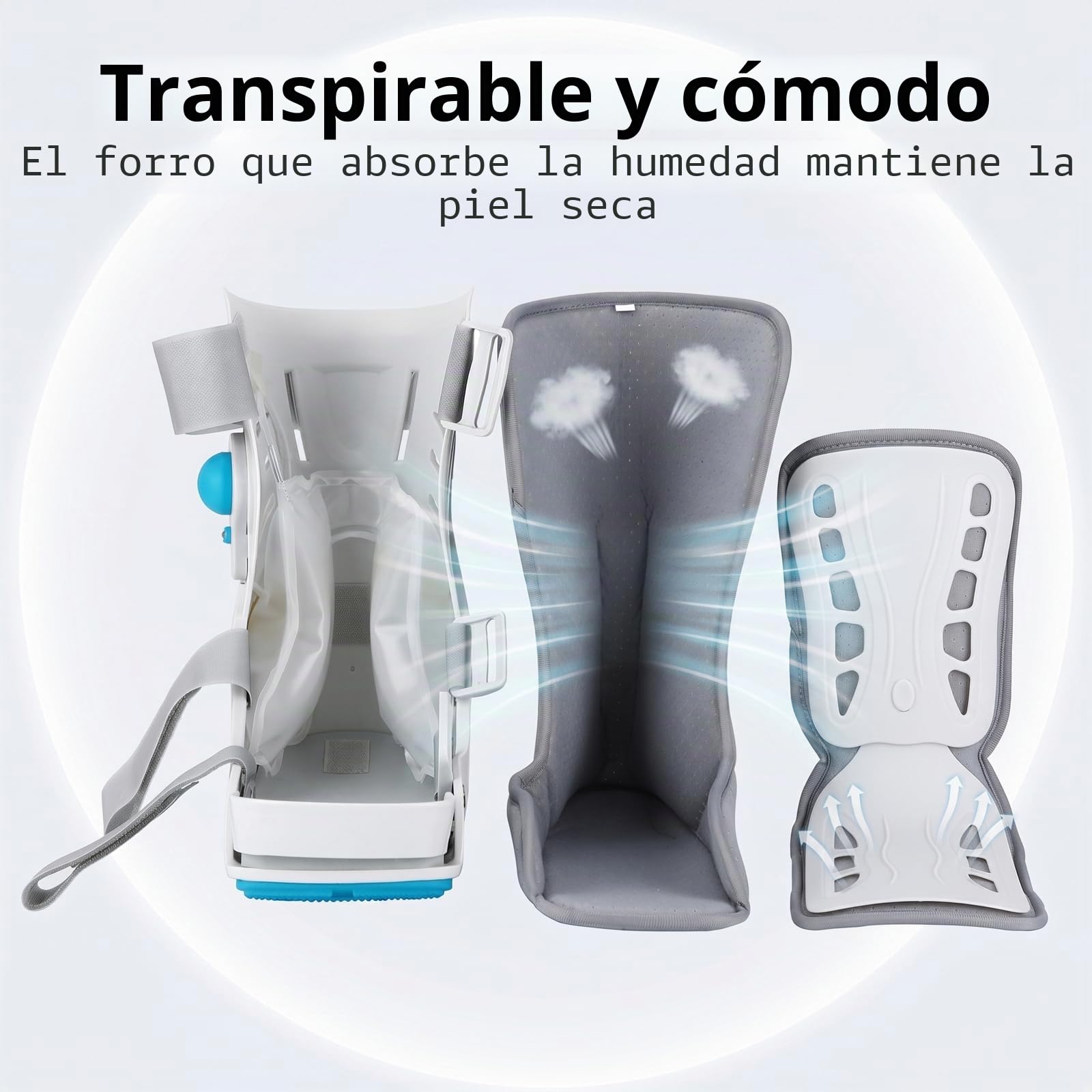 Walker Bota de fractura inflable para cirugía del tendón de Aquiles, esguinces de tobillo, pie roto (S)
