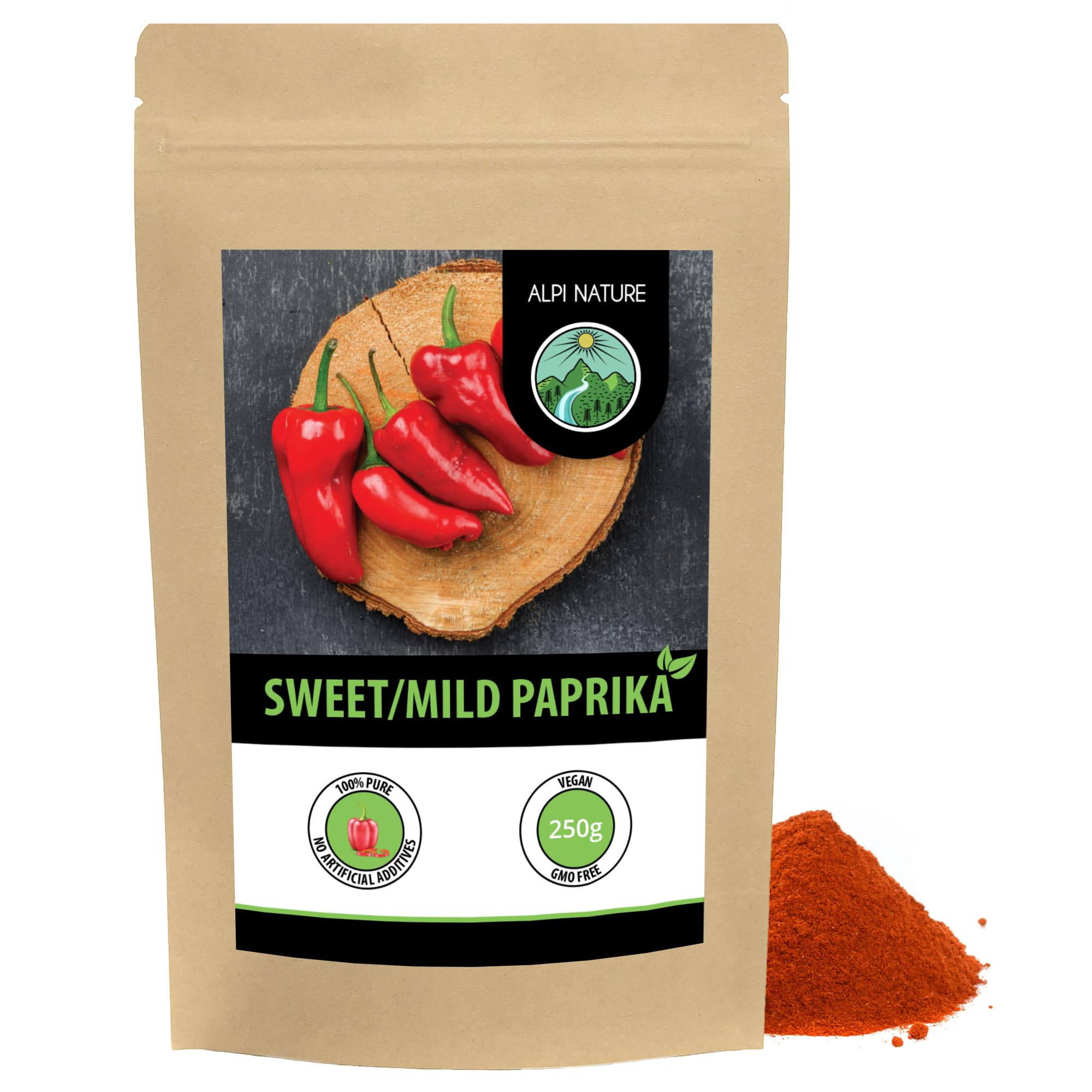 Sponsored Ad – Sweet Paprika Powder 250g 8.8 oz, Ground Red Peppers, Mild Paprika Seasoning Powder