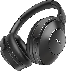 EarFun Wave Life Over-Ear Noise Cancelling Headphones, Wireless, Bluetooth 5.4 Headphones with Hi-Res Sound, Deep Bass, Up…