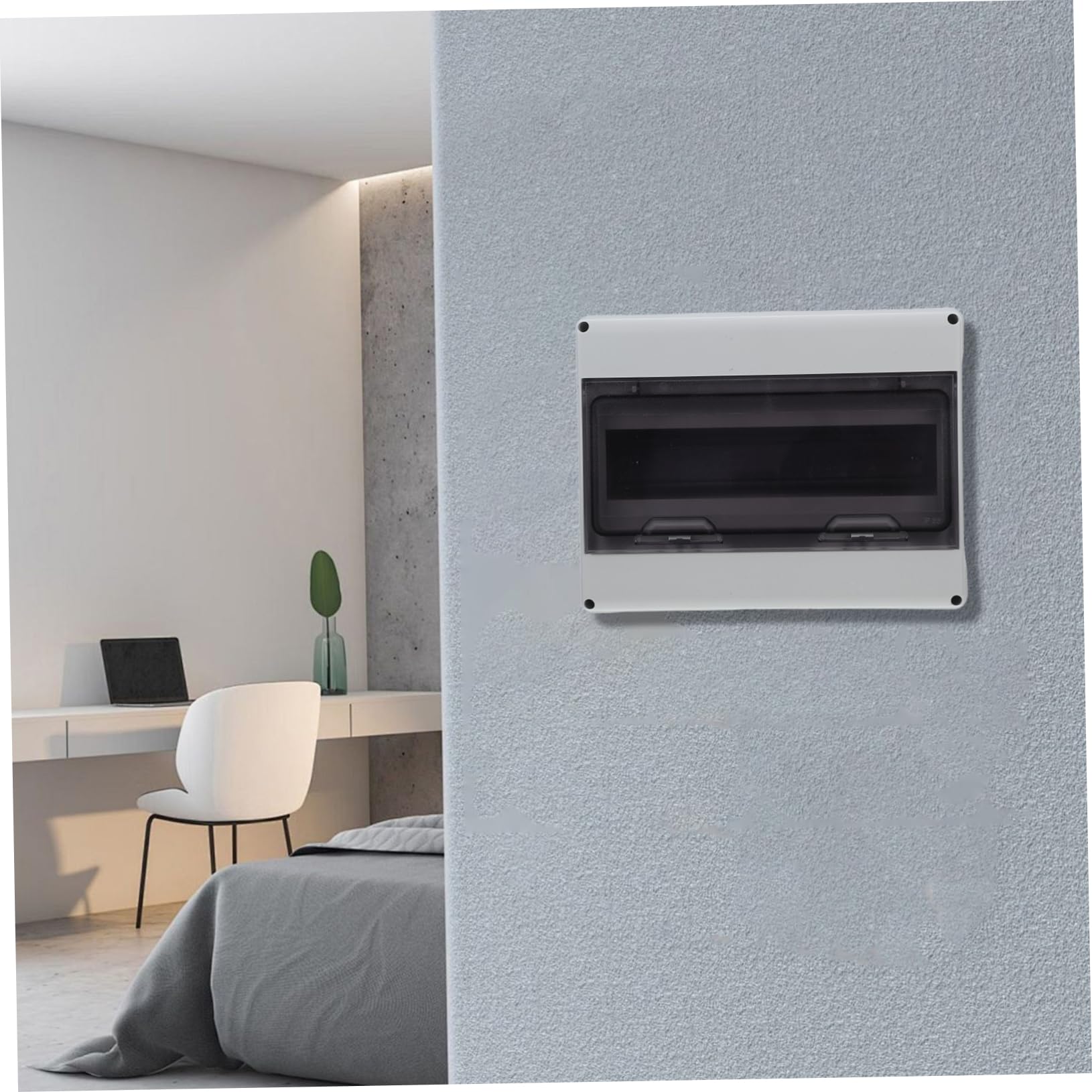 Sicherungskasten 12-fach mit Sichtfenster, Din Schiene