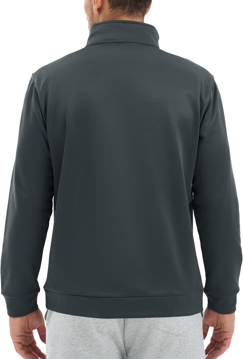 TACVASEN Men's Quarter Zip Pullover Sweatshirts Lightweight Fleece Lined Thermal Sweatshirts 1/4 Zip Golf Sweaters - Image 3