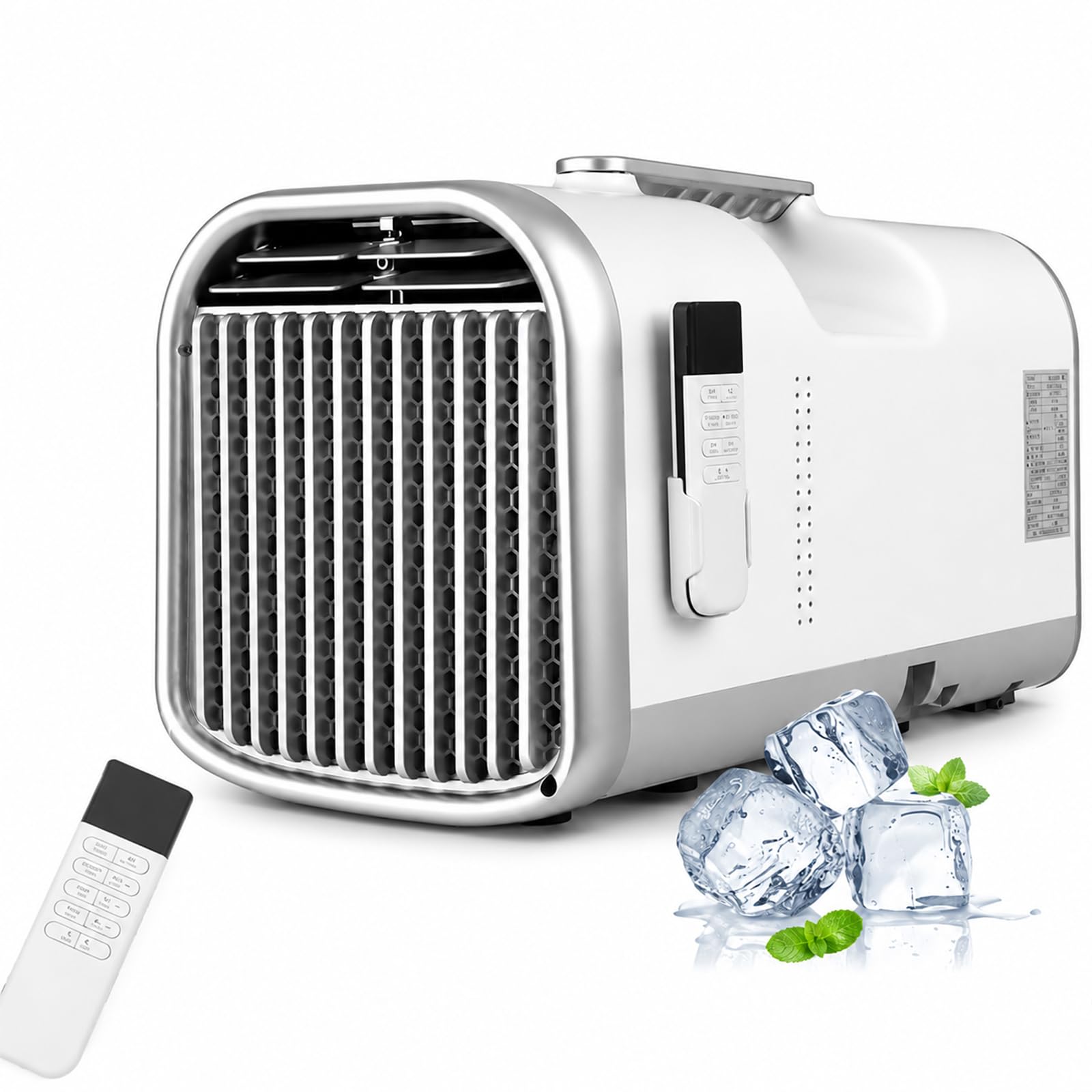 JIYINGHUI 5100 BTU Portable Air Conditioner, 4-in-1 Compact AC Unit & Dehumidifier, 400W Low Power,Cools up to 200 sq ft, for Caravan, Camping, Motorhome & Tent V1Pro-110V