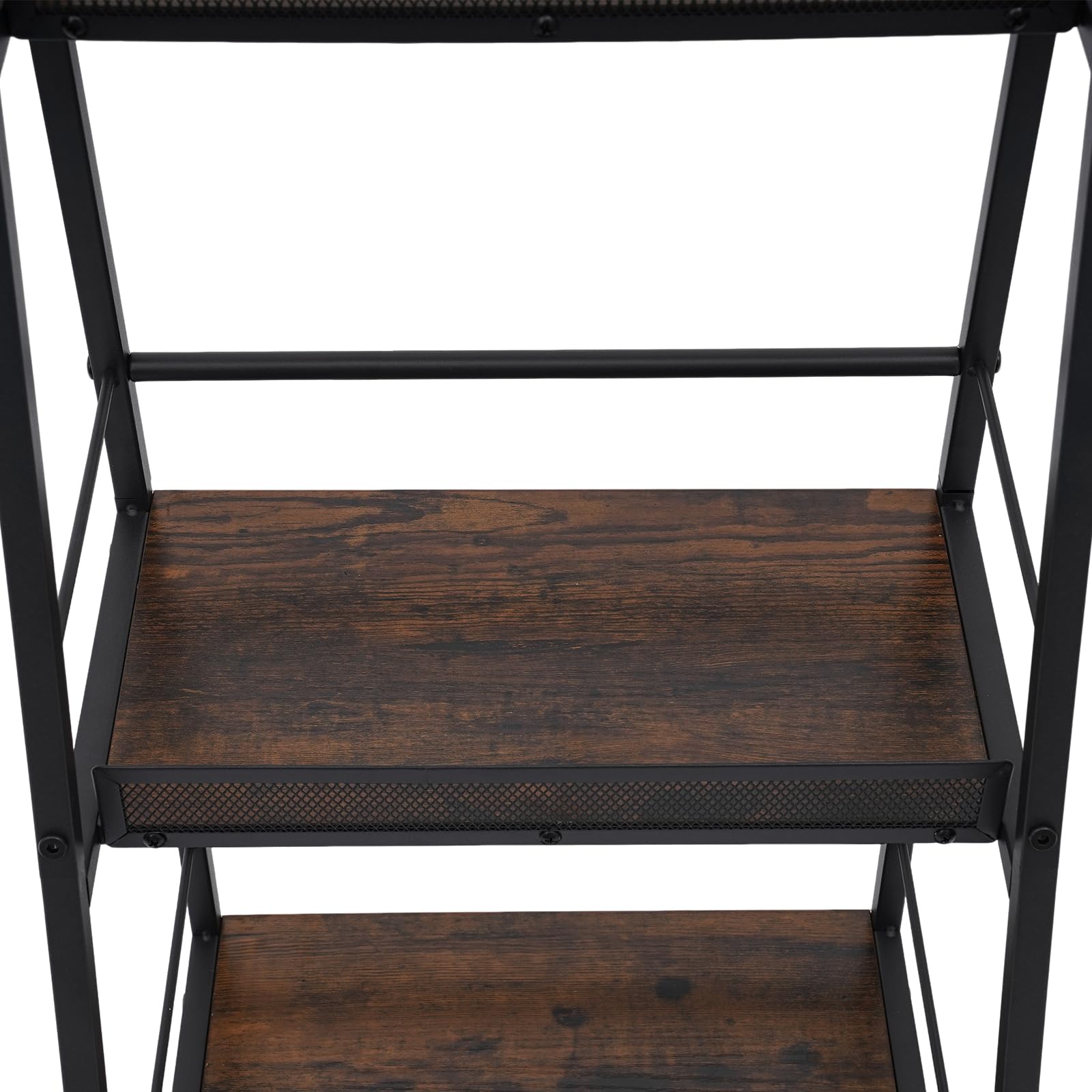Liquor Cabinet Mini Bar a 3 livelli, scaffale per vino autoportante per whisky, angolo bottiglia liquido display scaffale con recinzioni e piedini regolabili per casa, cucina, sala da