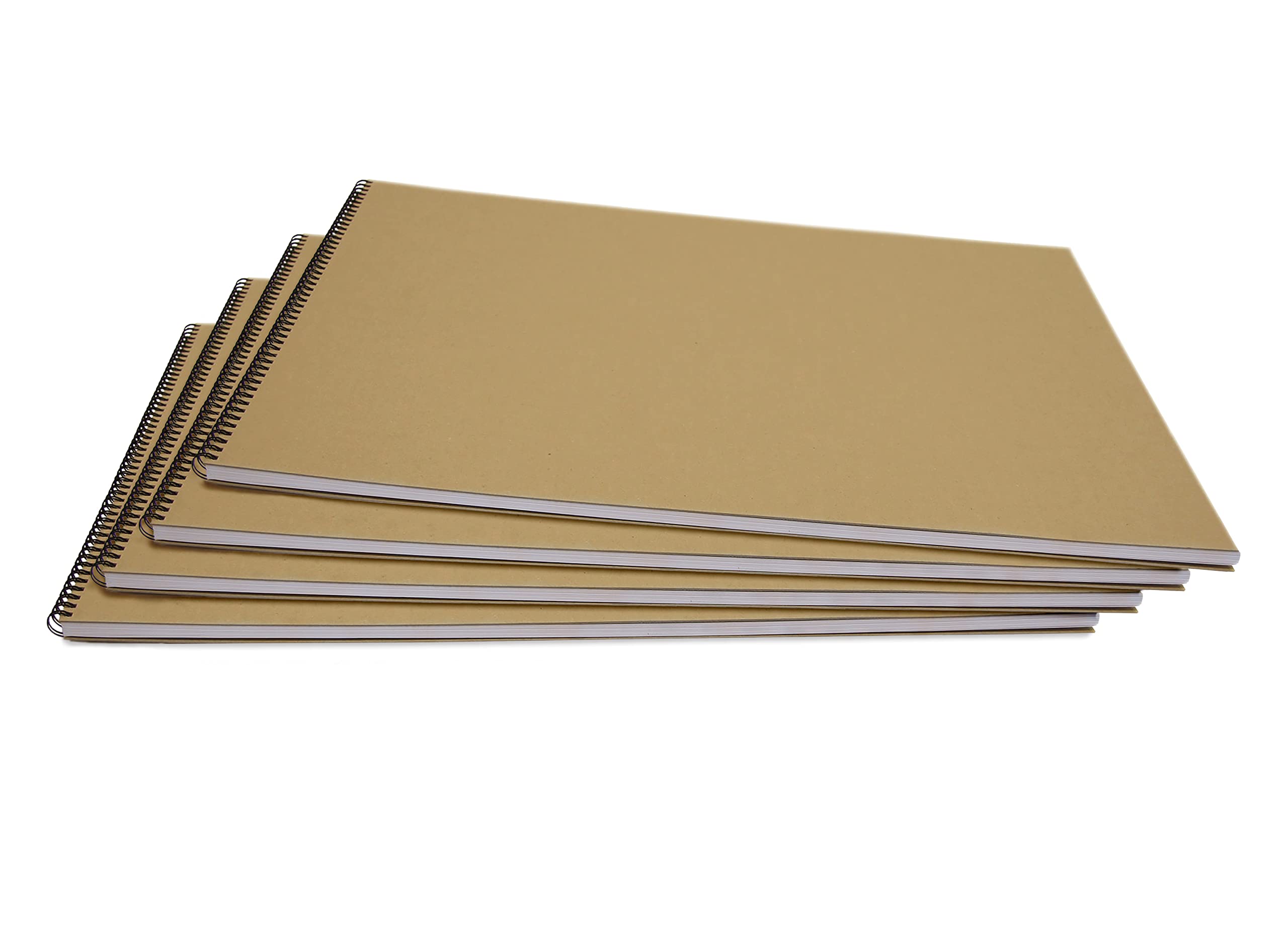 A2 Recycled Sketch Book, 40 Sheets (80 Sides) of 170gsm Recycled Cartridge Paper, (Pack of 4) โ image 1