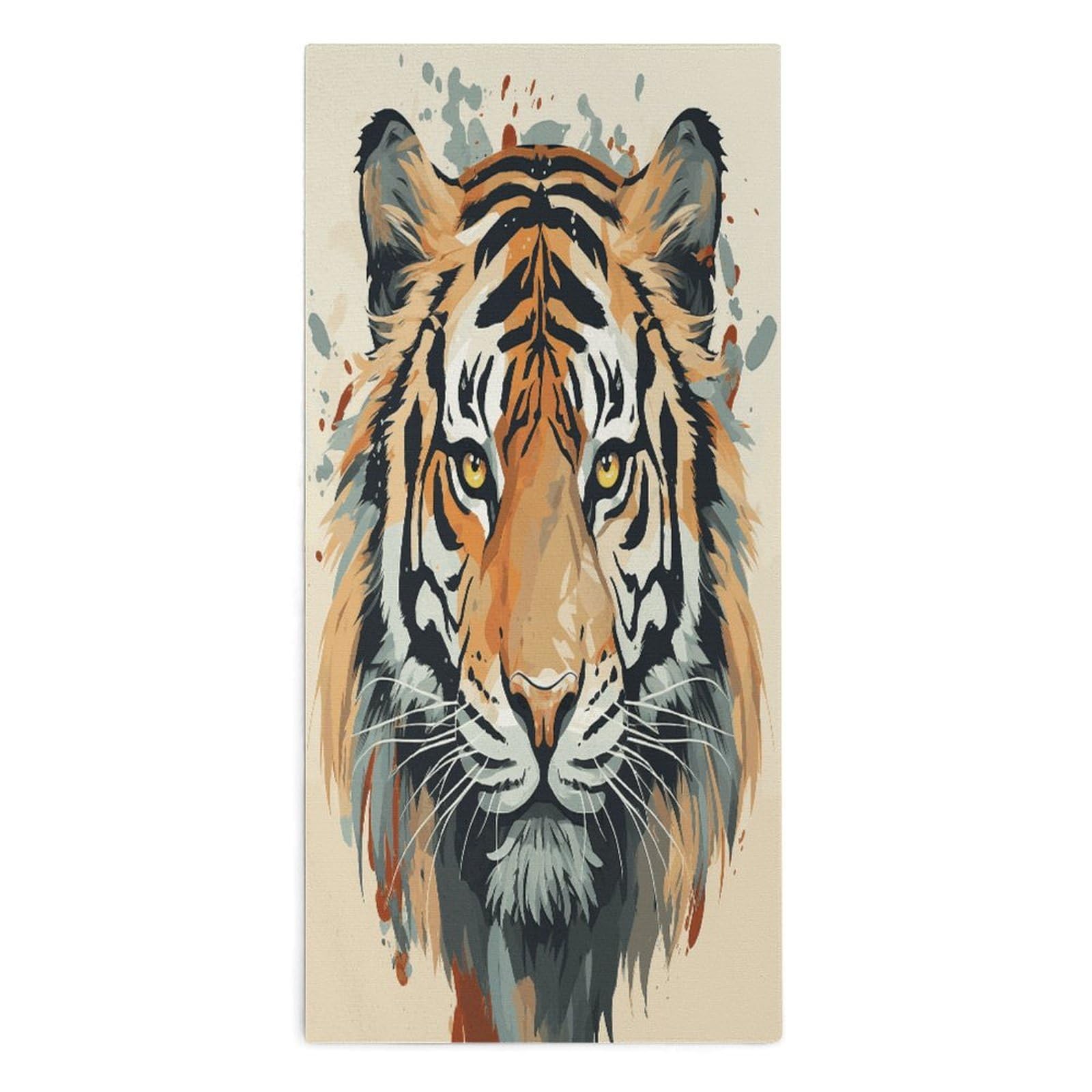 VstaDank Year of The Tiger Tiger Face Towel Quick Dry Absorbent Towels for Beach Thin Soft Lightweight Travel Bath Towel Sand Free Super Microfiber Face Towels for Sport Bath Adults