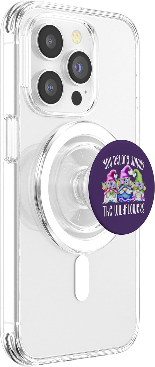 Spring Floral Flower Gnomes For Women With Cute Wildflowers PopSockets MagSafe PopGrip for iPhone