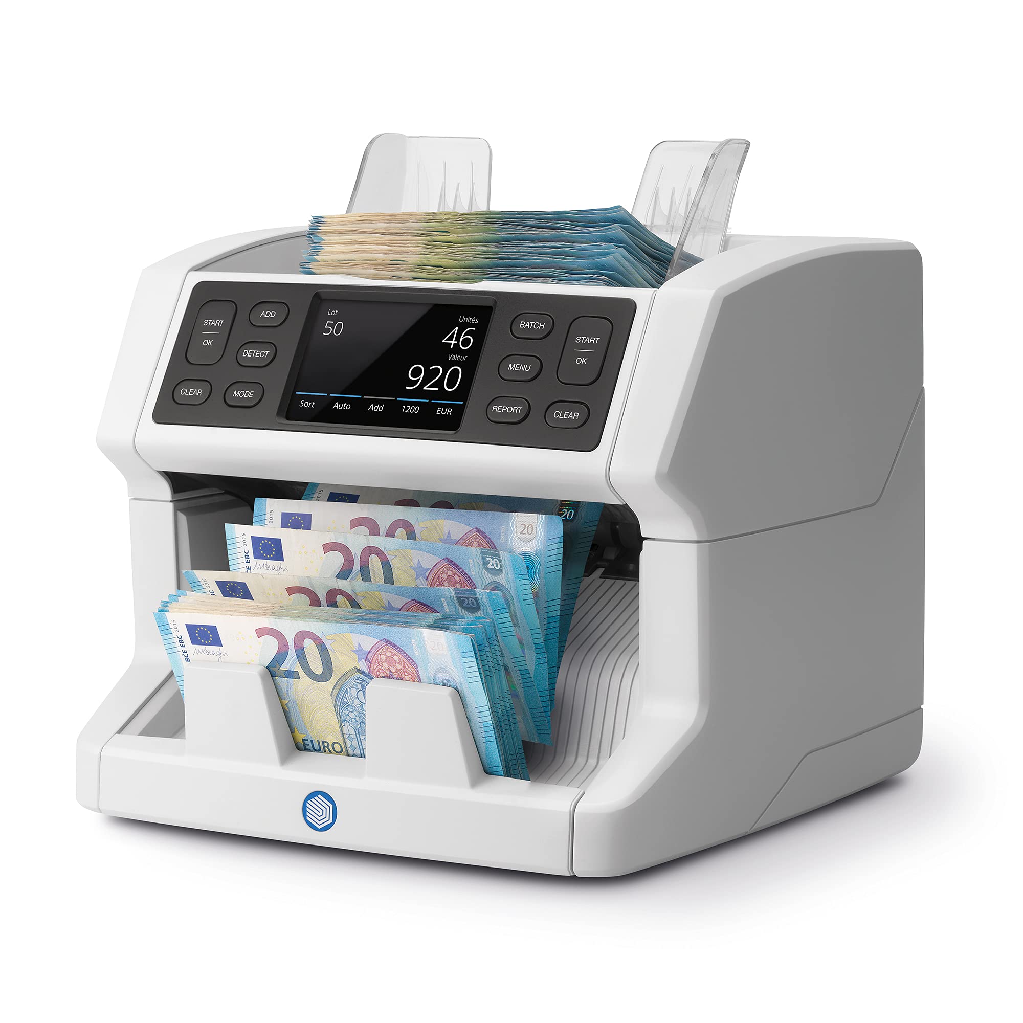 Safescan 2865-S - Contatore di banconote miste, con rilevatore di denaro contraffatto a 7 punti, adatto per banconote King Charles
