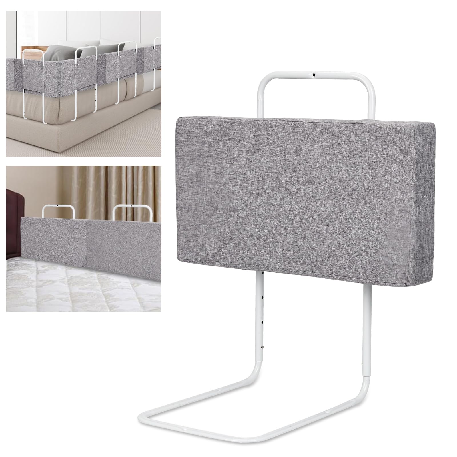 2 griglie per letto per bambini, 60 x 28 cm, griglia di protezione per letto a 5 fori, regolabile in altezza, protezione da caduta, letto per bambini, griglia pieghevole, facile da montare,
