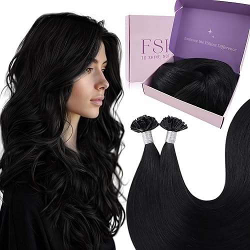 Miniatura 57 de Fshine Extensiones de cabello humano con cinta, 12 pulgadas, 1.06 oz, balayage, castaño a rubio platino, 20 unidades, cabello Remy lacio invisible