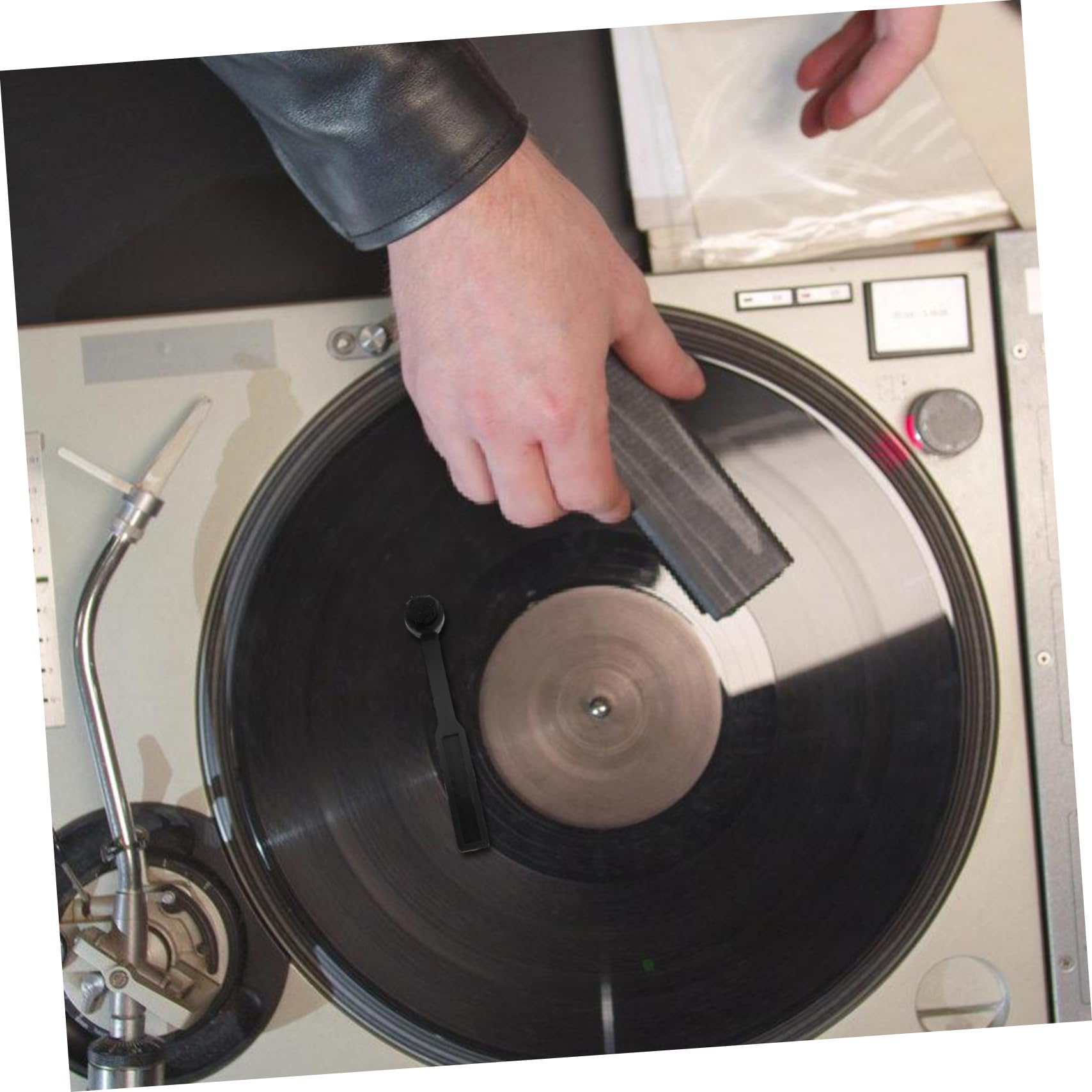 HEMOTON 5 Pezzi Spazzola Per La Pulizia Dei in Vinile Spazzola Per La Dello Stilo Del Disco Per La Pulizia Dello Stilo Del Giradischi