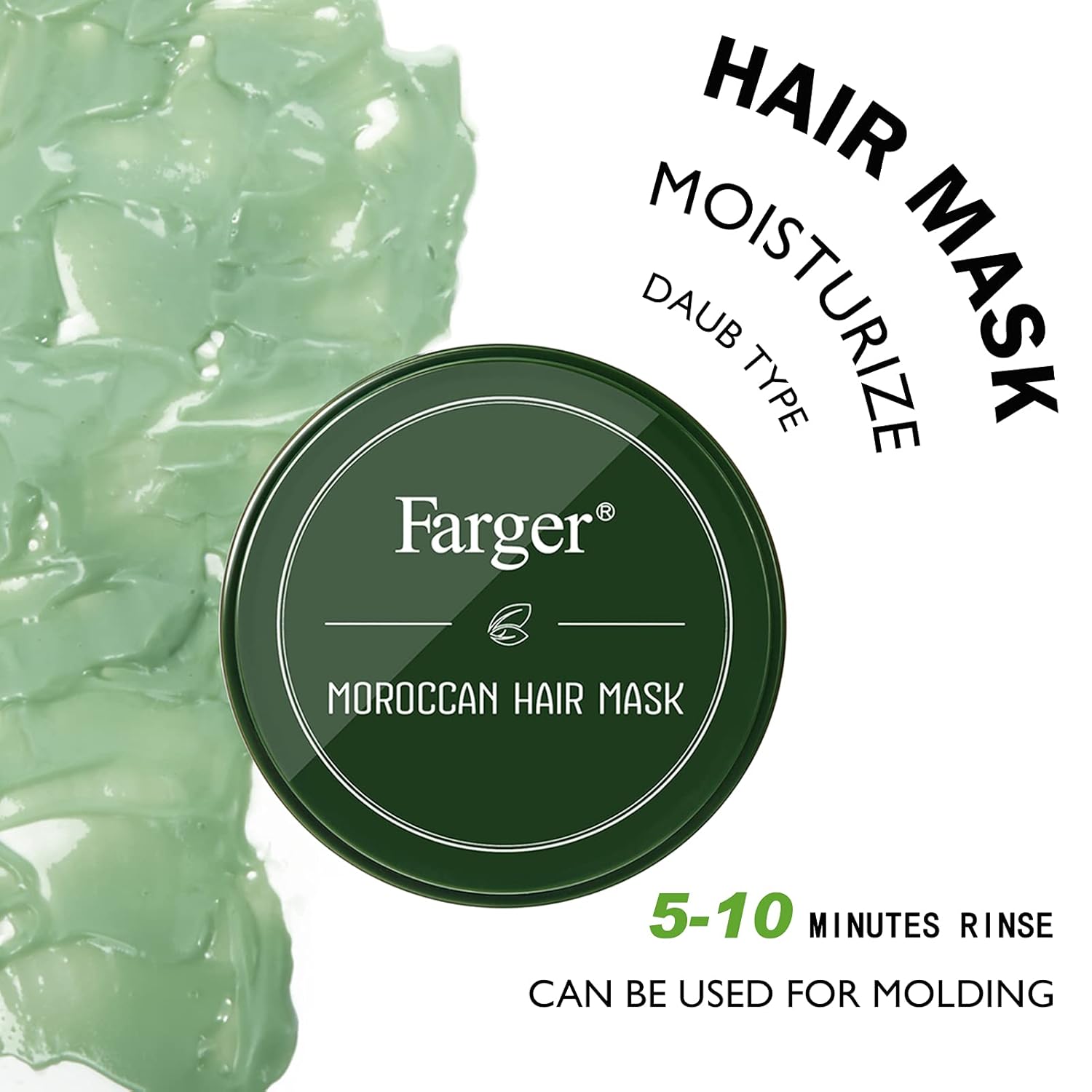 Farger Natural Argan Oil Hair Mask Deep Conditioning Treatment For Hair,Coconut Oil Intense Hydrating Hair Treatment Masks Frizz Hair mask Moisturize Hair Repair For Damaged Dry Hair 300ml 10.5FL OZ : Beauty & Personal Care